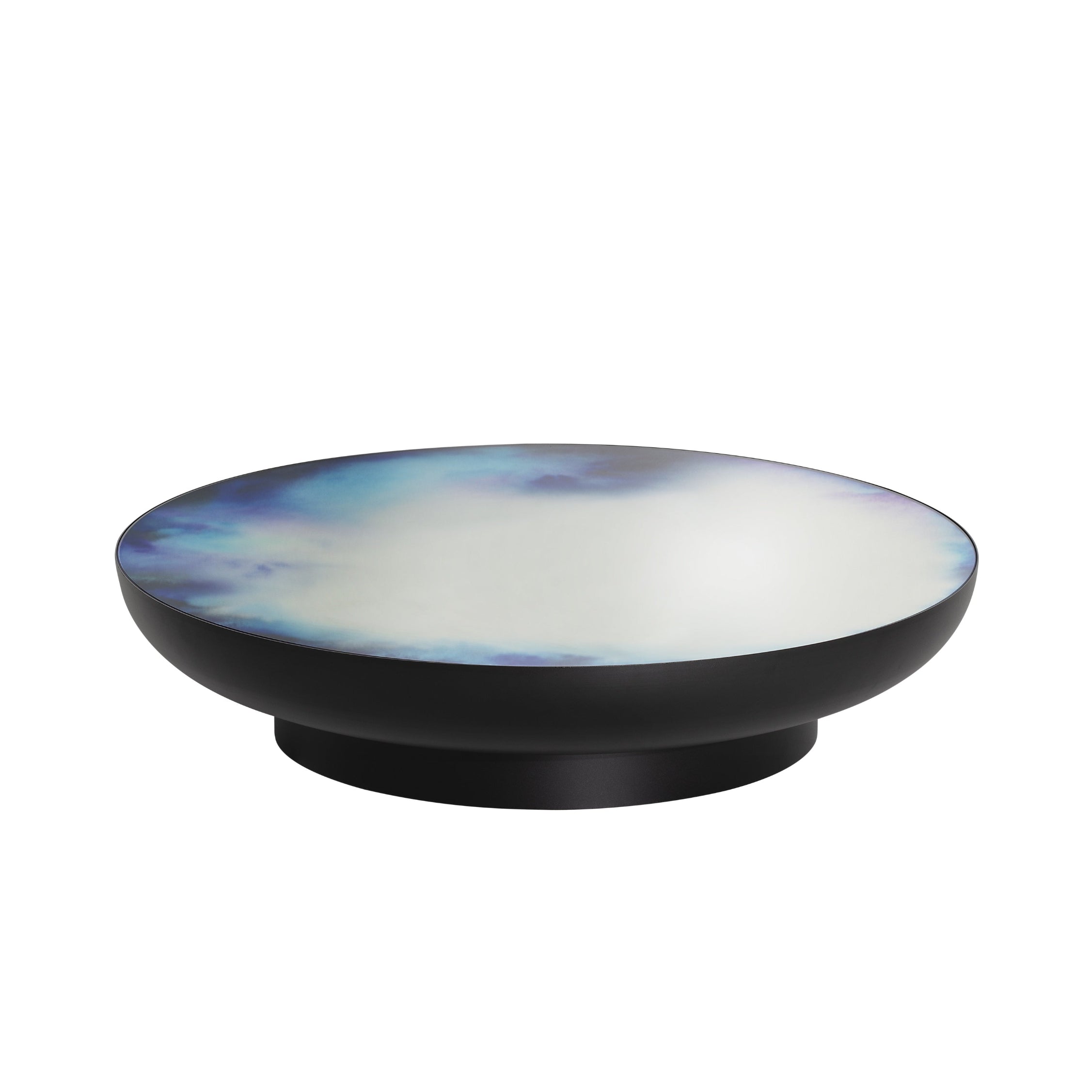 FRANCIS Black Coffee Table with Mirrored Top