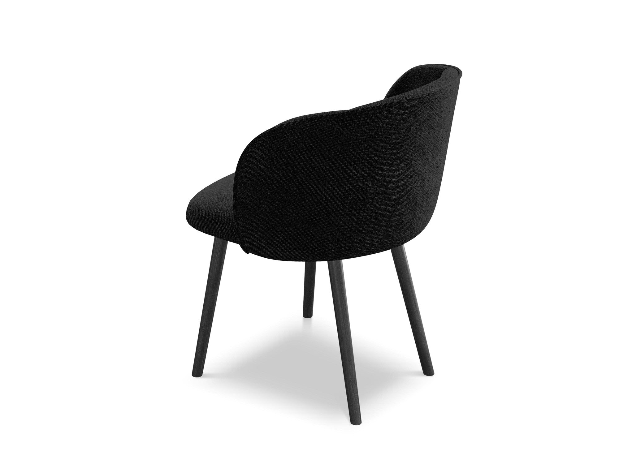 MAIA Chair black boucle with black oak base