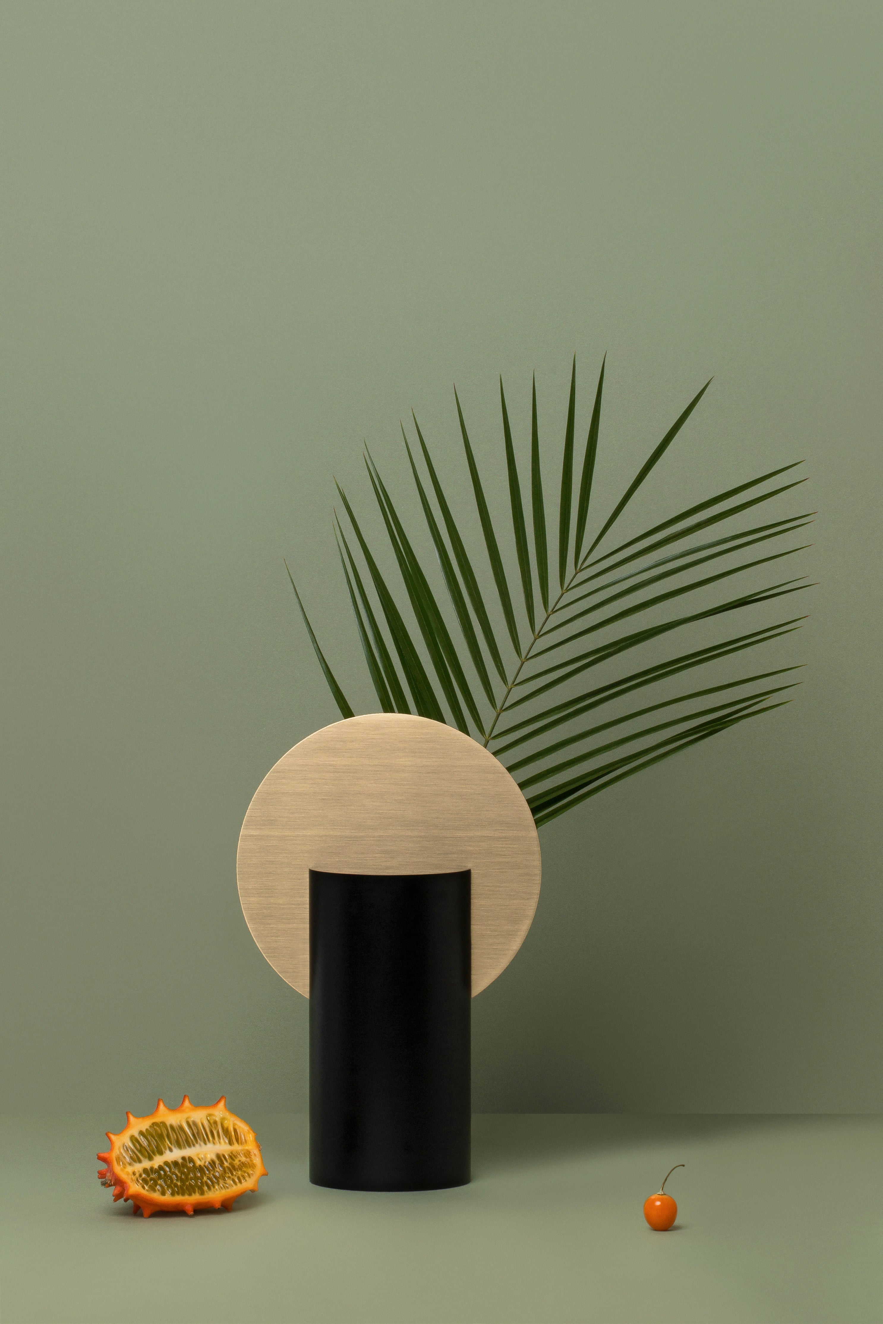 MALEVICH Black Vase with Brass