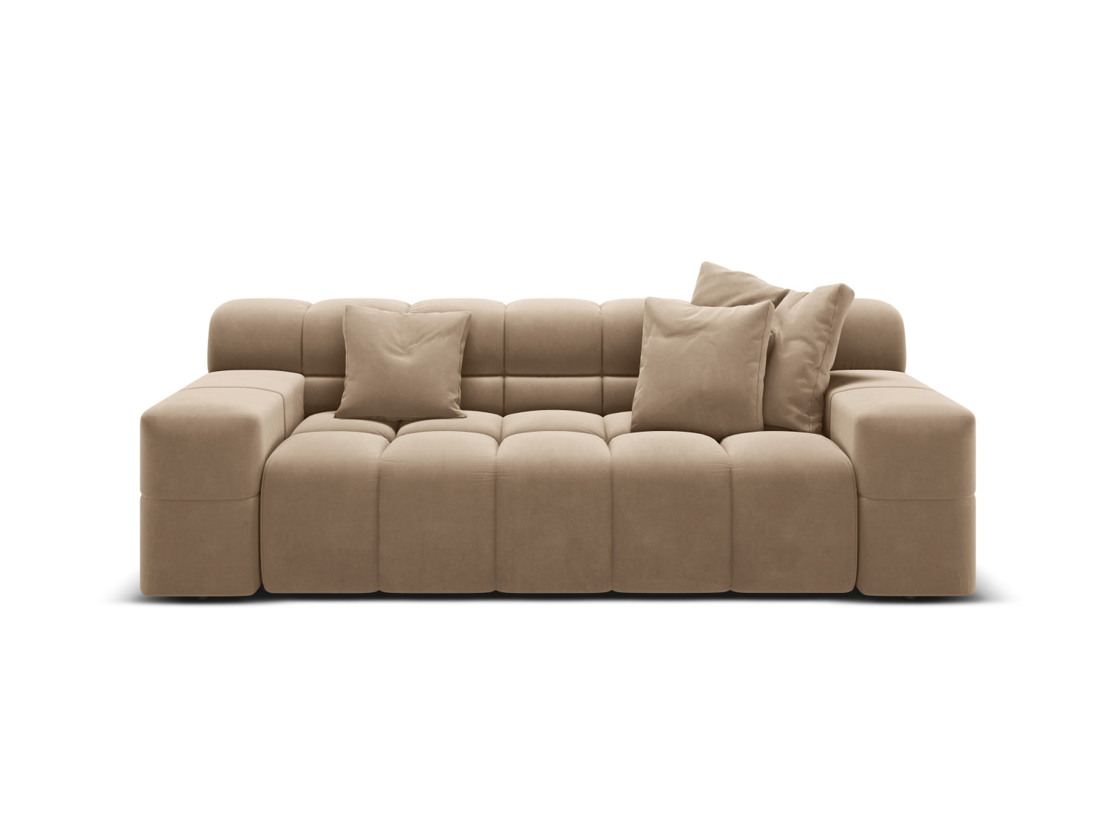 Sofa aus Samt 2-sitzig AGAVE beige