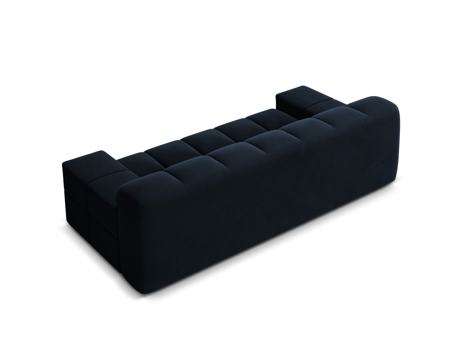 Sofa aus Samt 2-sitzig AGAVE marineblau