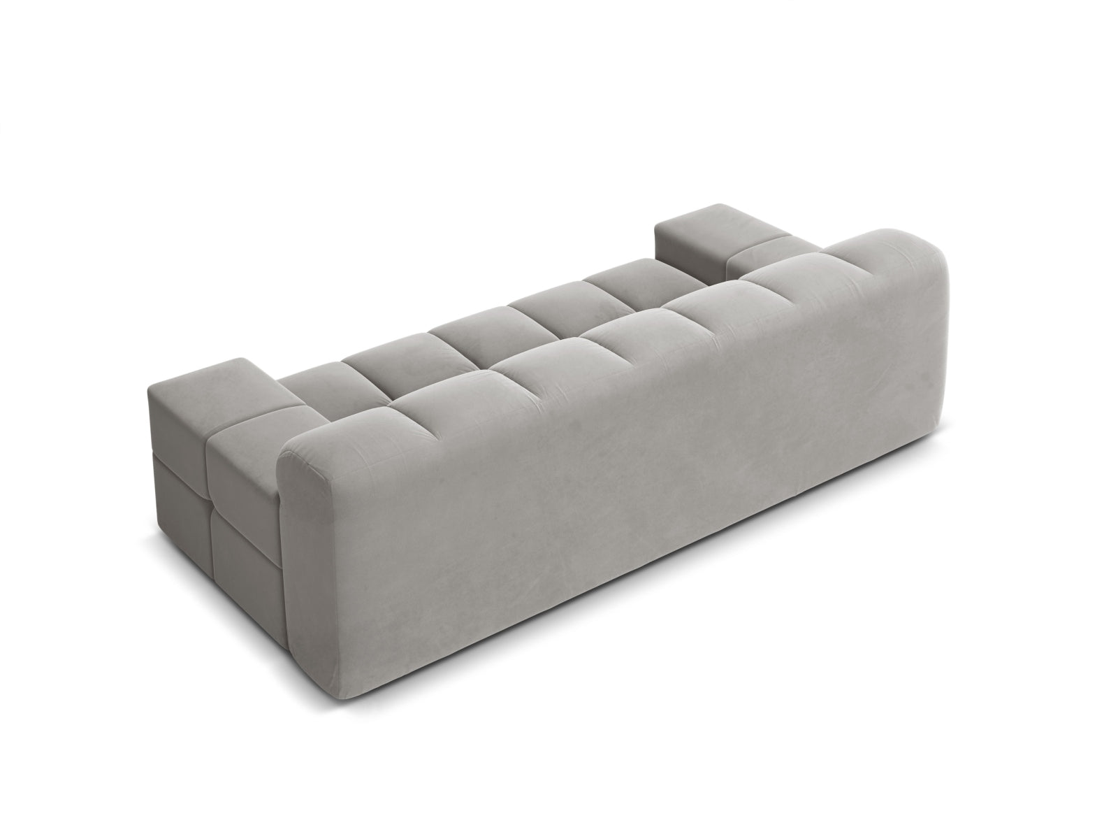 Sofa aus Samt 2-sitzig AGAVE grau