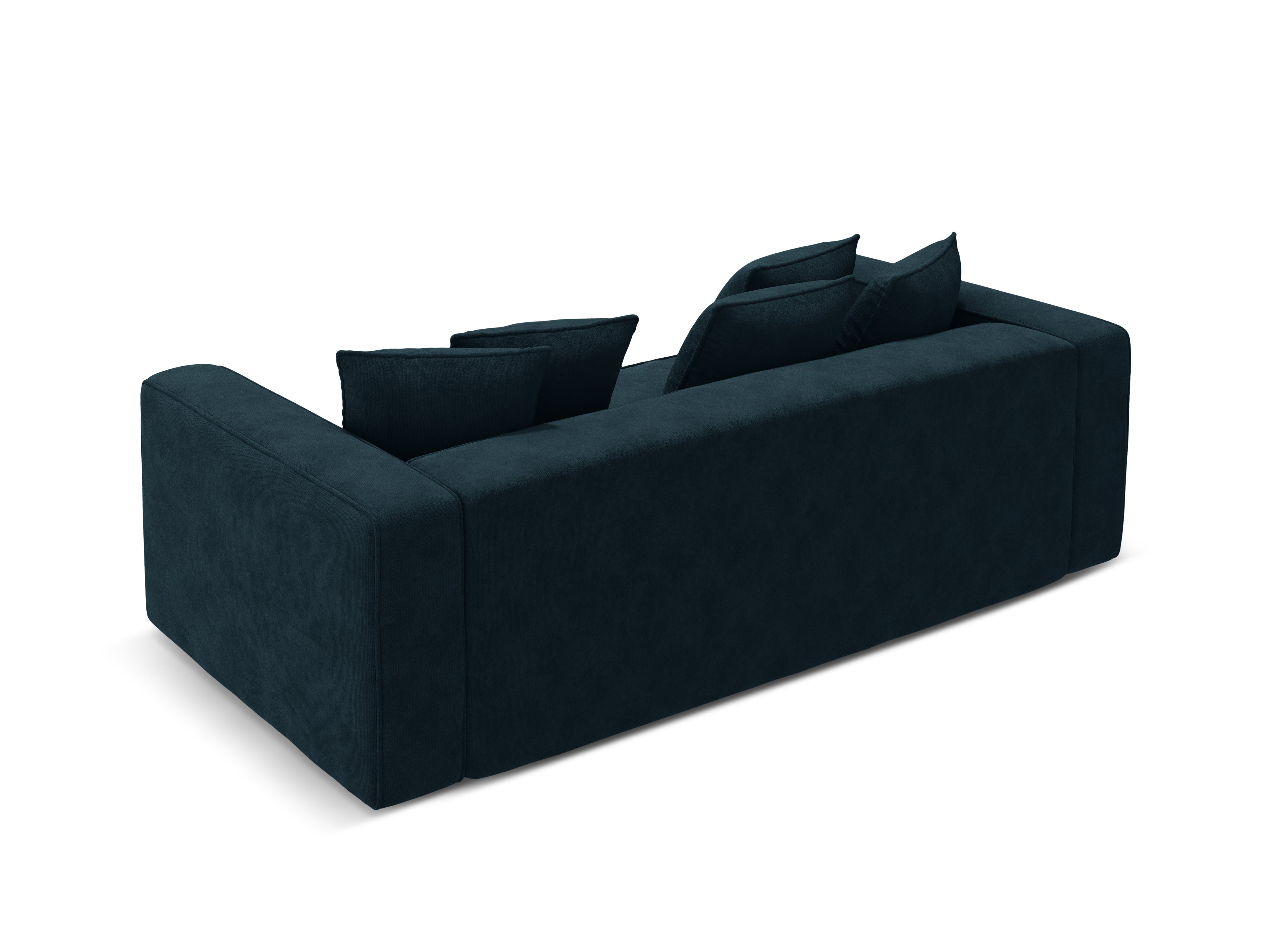 Sofa aksamitna z funkcją spania RIBES niebieski petrol