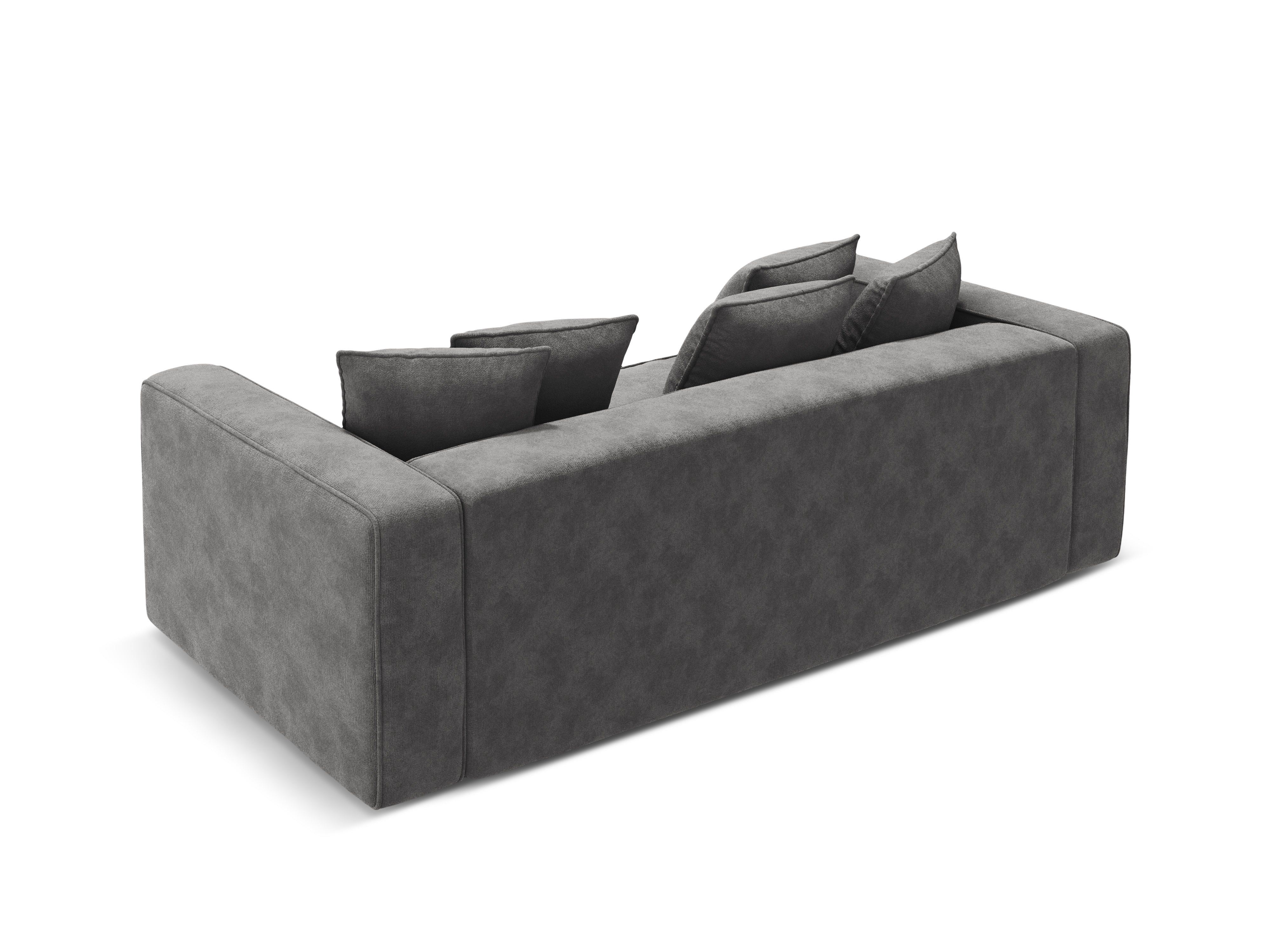 Sofa aksamitna z funkcją spania RIBES szary
