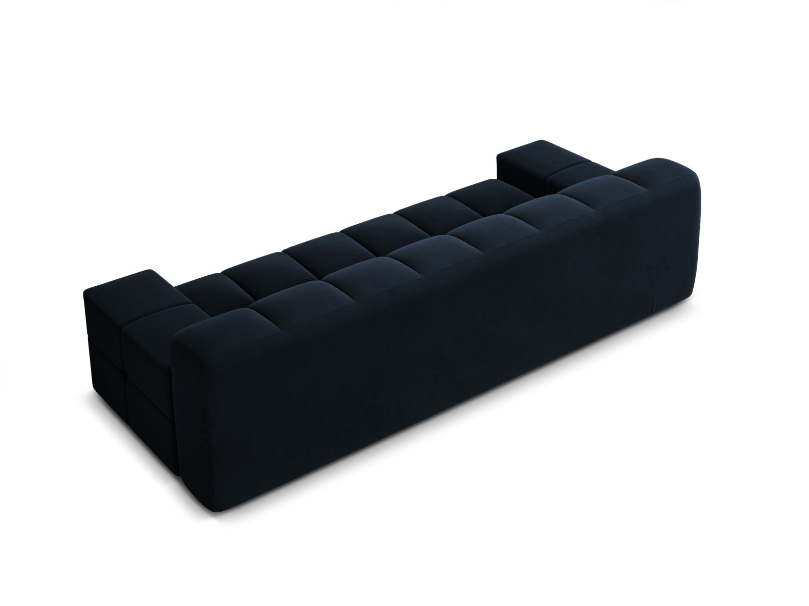 AGAVE navy blue velvet 3-seater sofa
