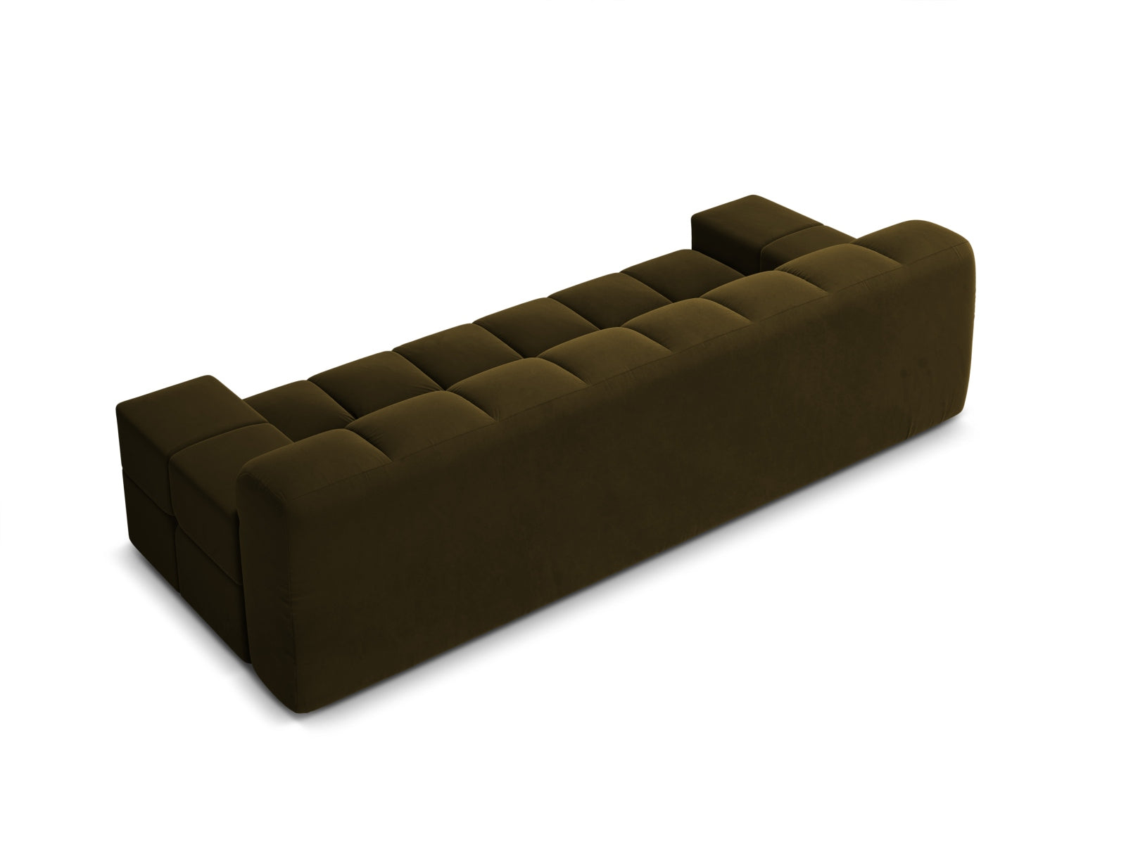 AGAVE green velvet 3-seater sofa