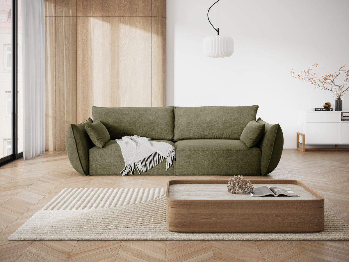 Sofa in the sofa fabric of 3rd Vanda Zielony
