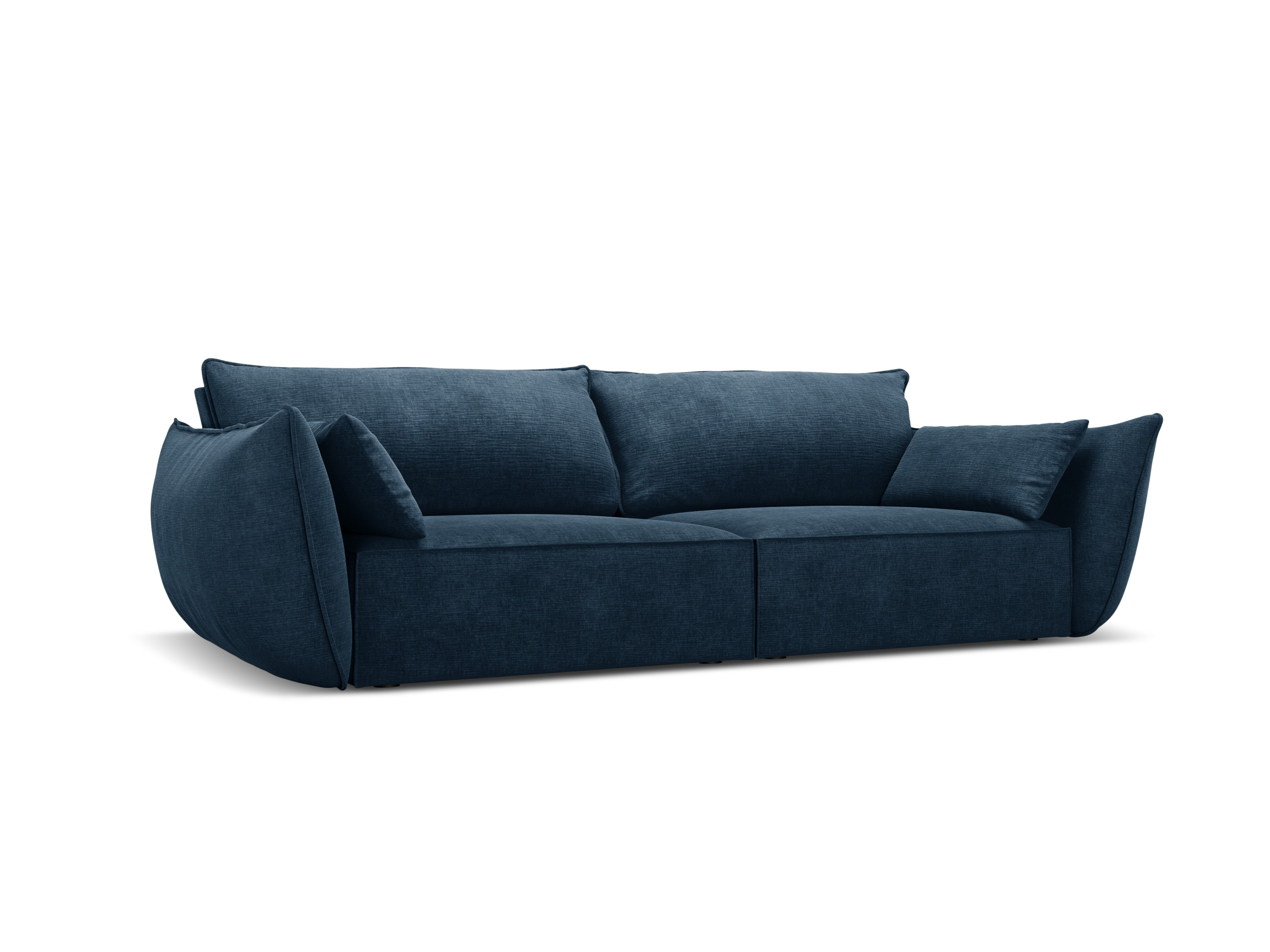 Sofa in the sofa fabric of 3rd Vanda Royal Granat