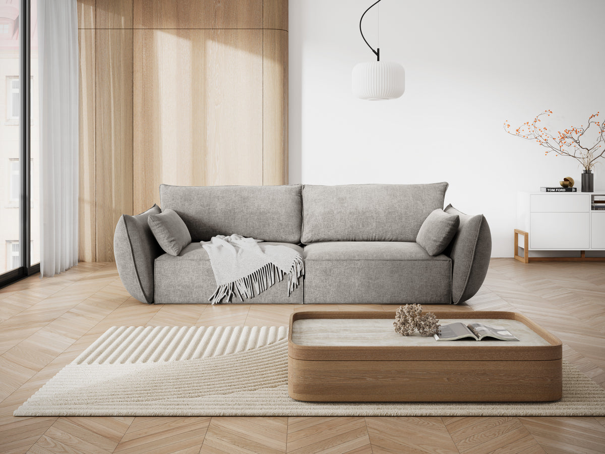 Sofa in the szenil fabric of 3rd Vanda Jasnoszary