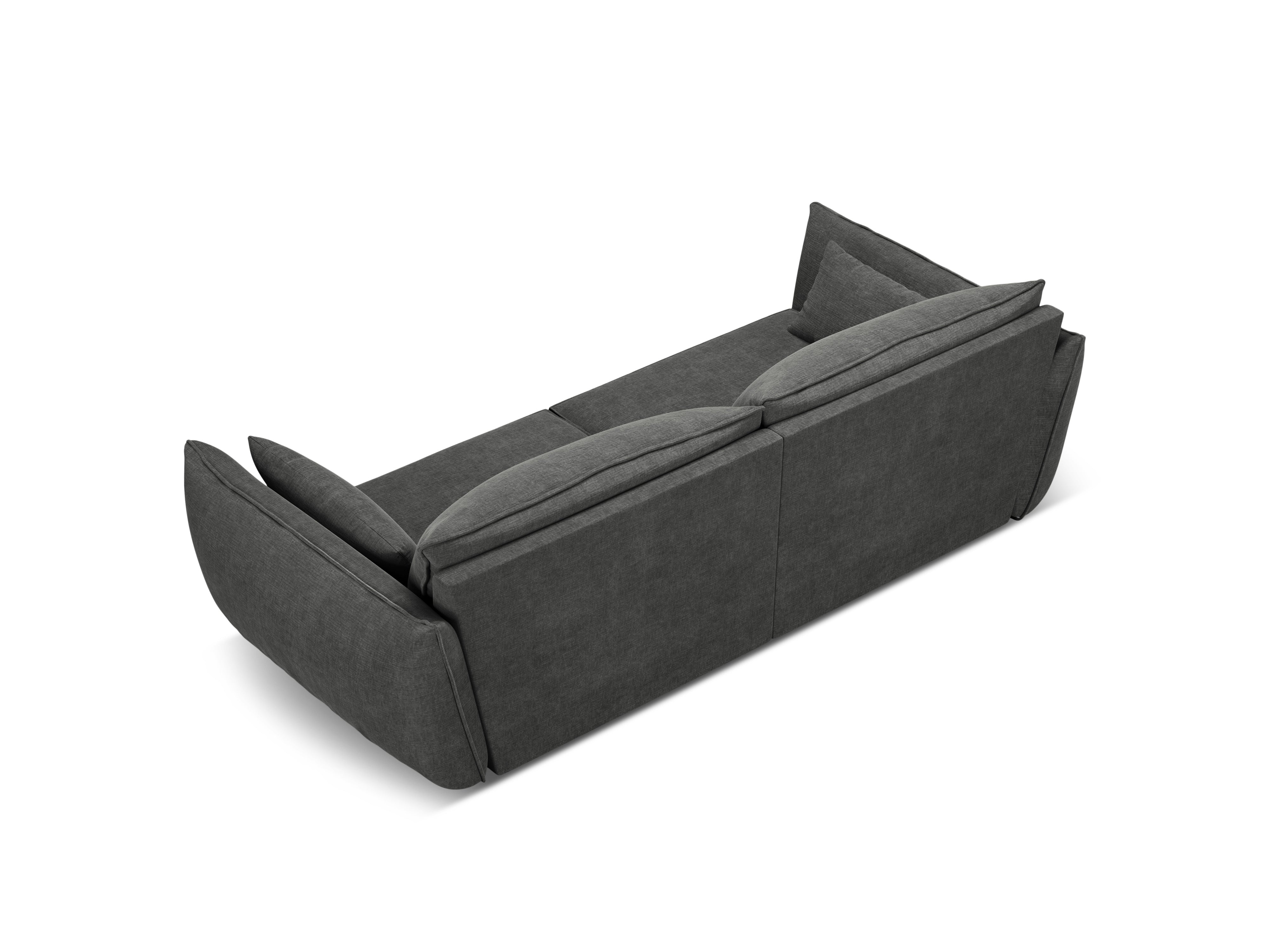 Sofa in the sofa fabric of 3rd Vanda Dark gray