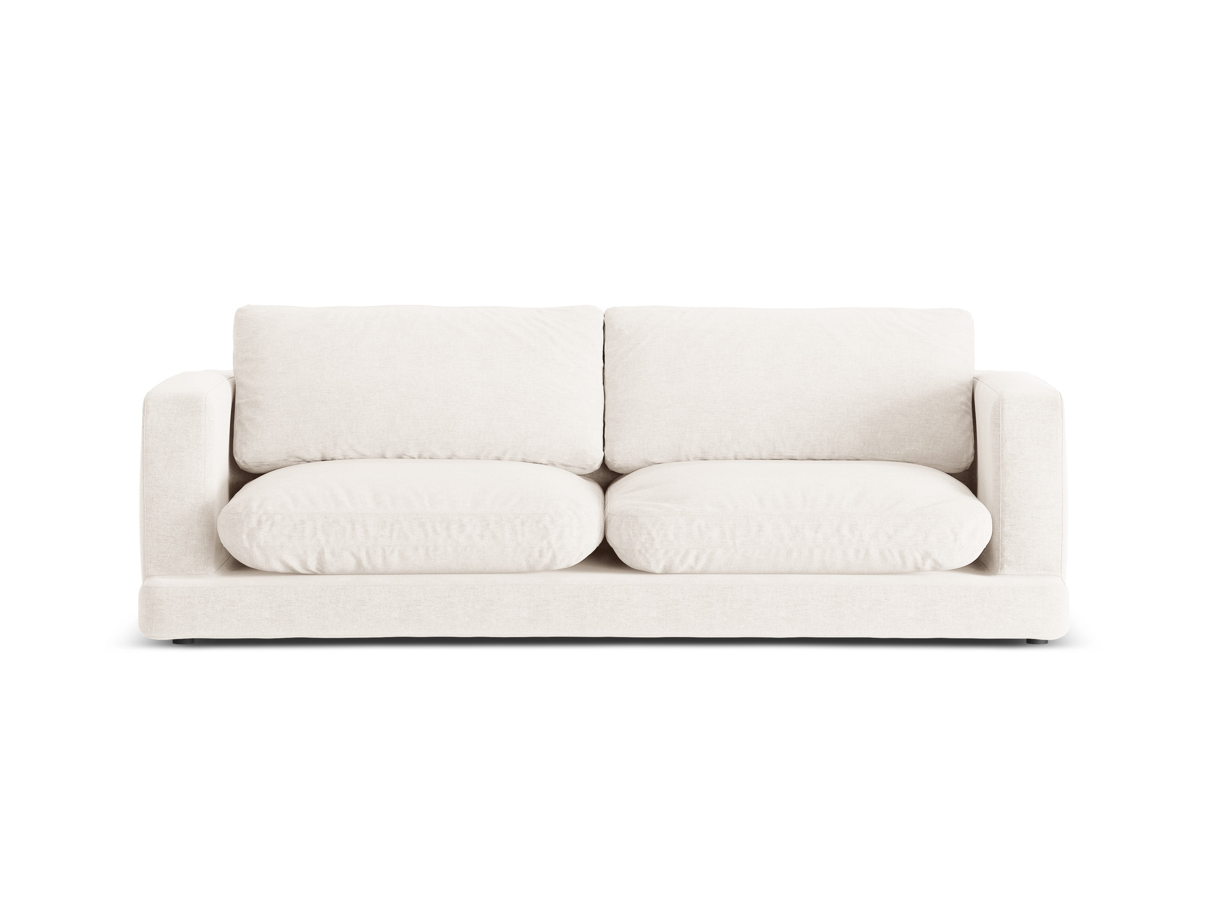 Sofa 3-Sitzer DAPHNE gebrochenes Weiß Chenille