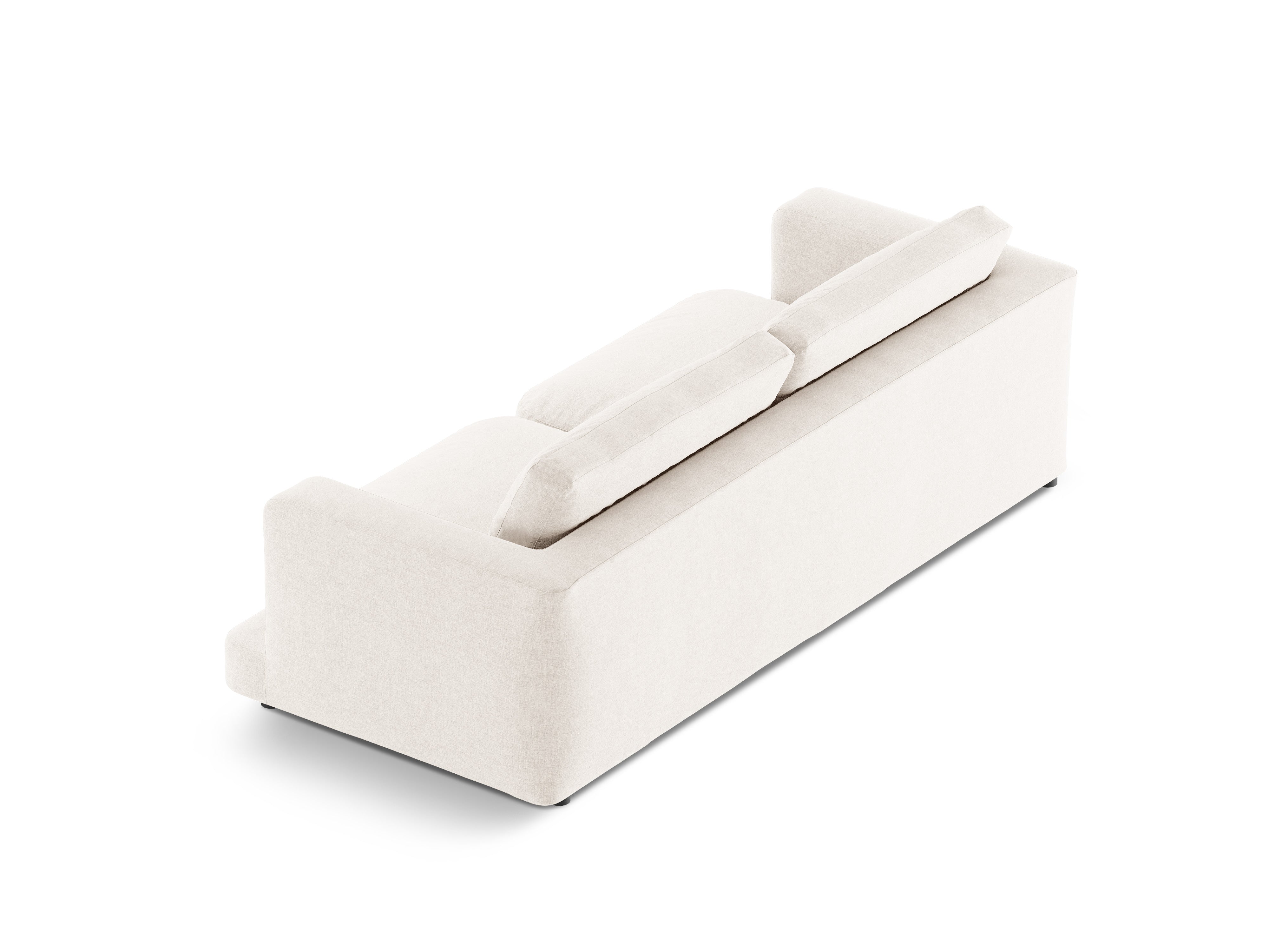 Sofa 3-Sitzer DAPHNE gebrochenes Weiß Chenille