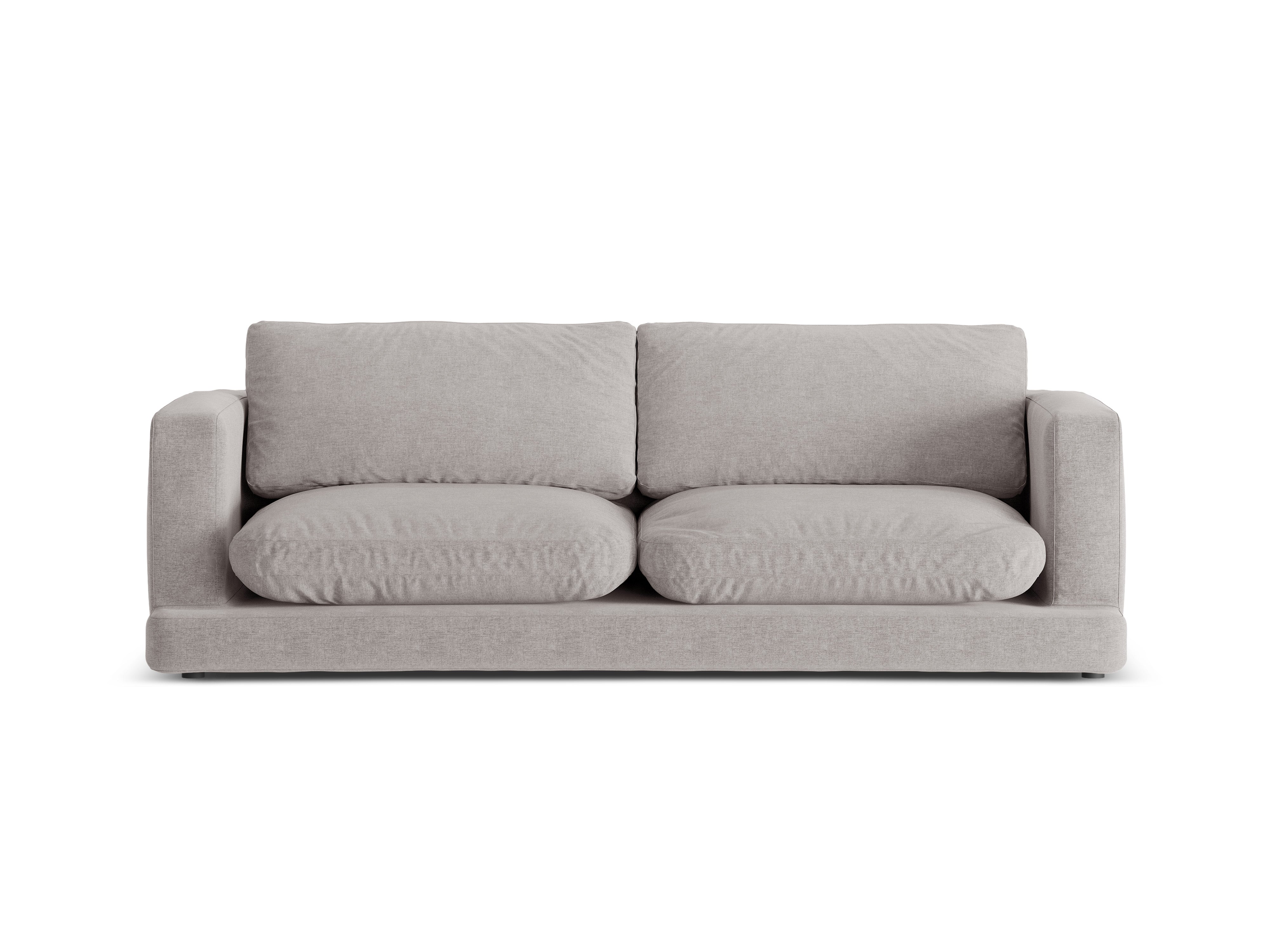 Sofa 3-Sitzer DAPHNE warmes graues Chenille