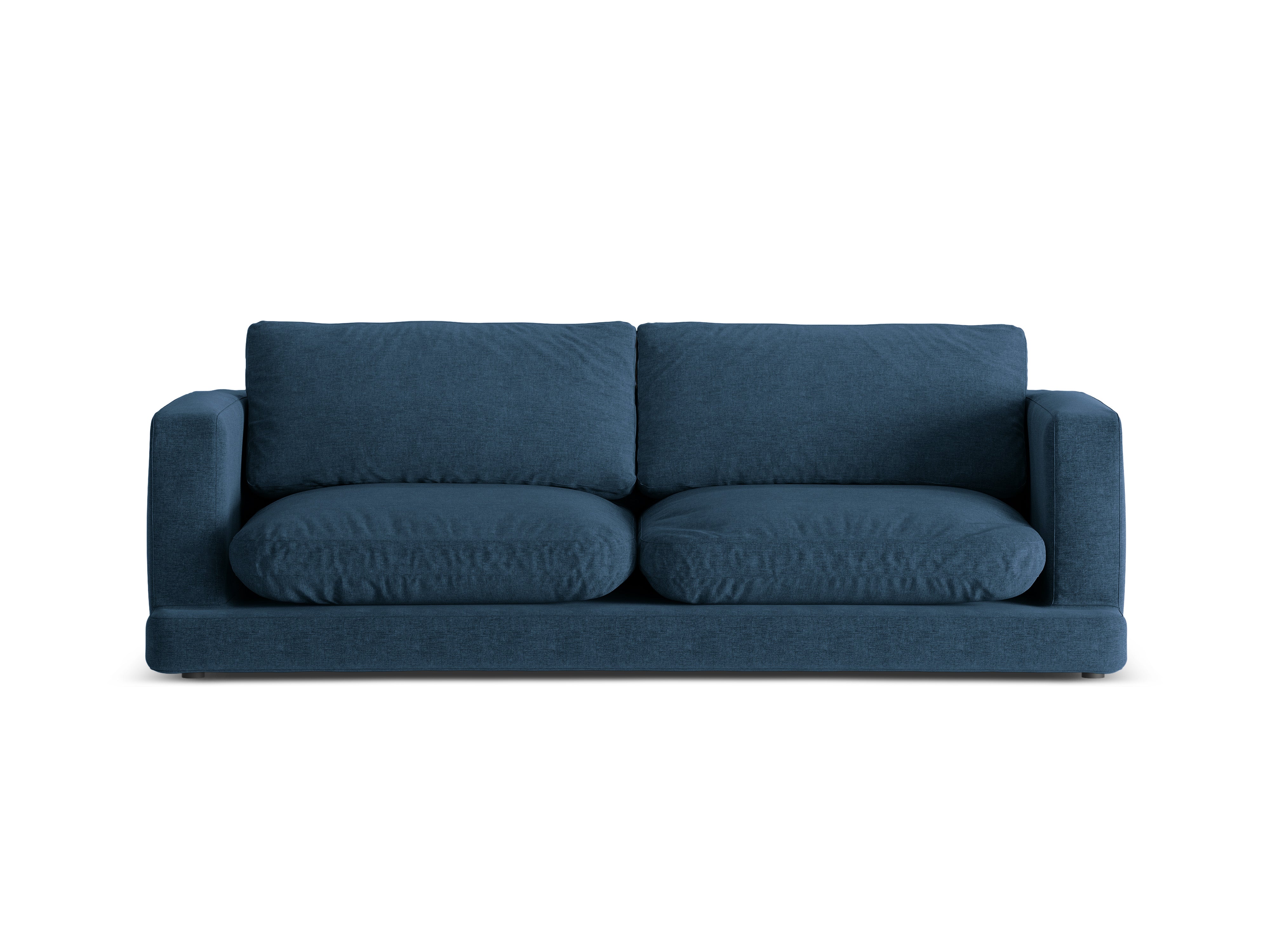 Sofa 3-Sitzer DAPHNE dunkelblaues Chenille