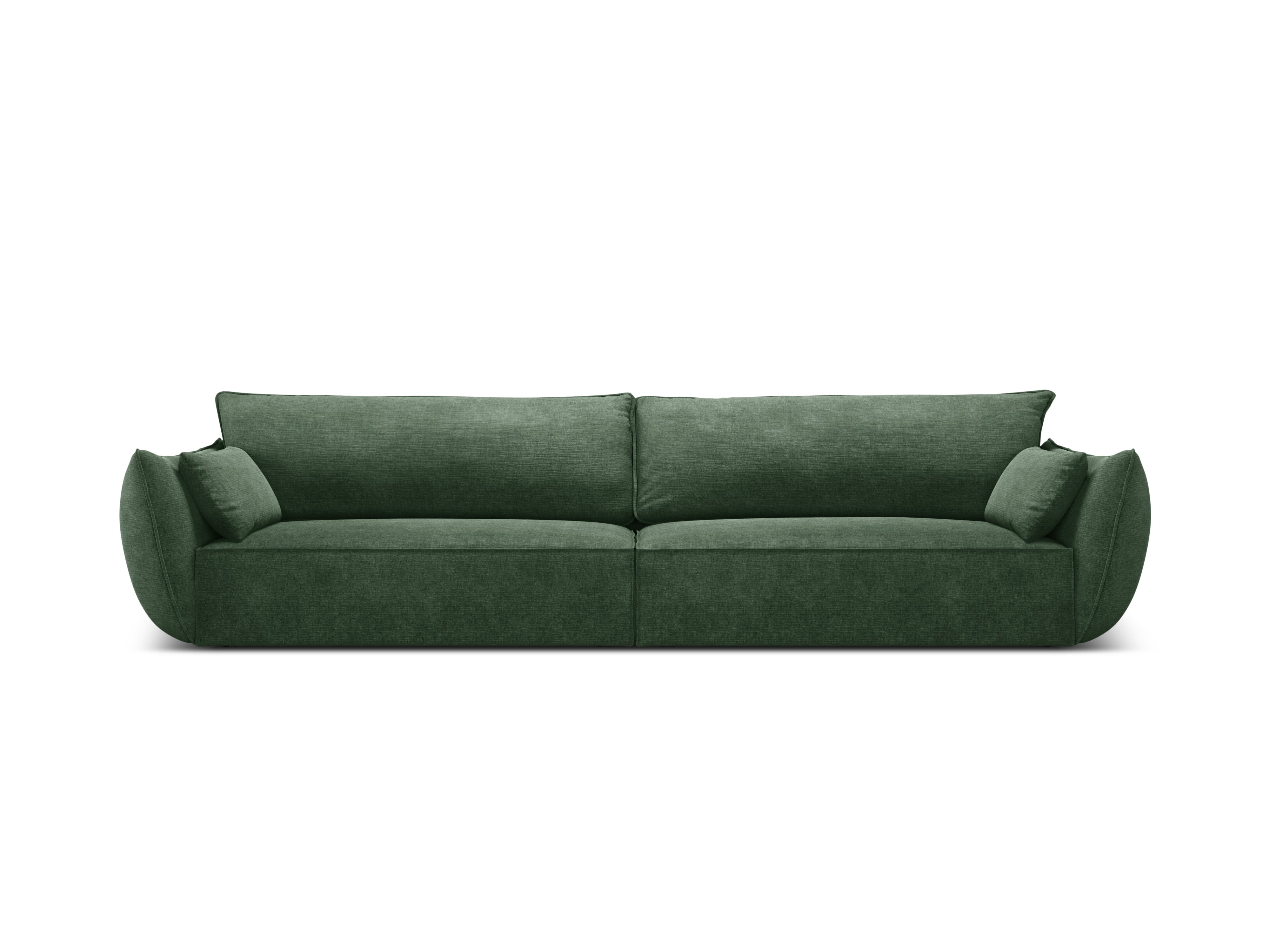 Sofa in the sofa fabric of 4-seater Vanda Bottel Greenery