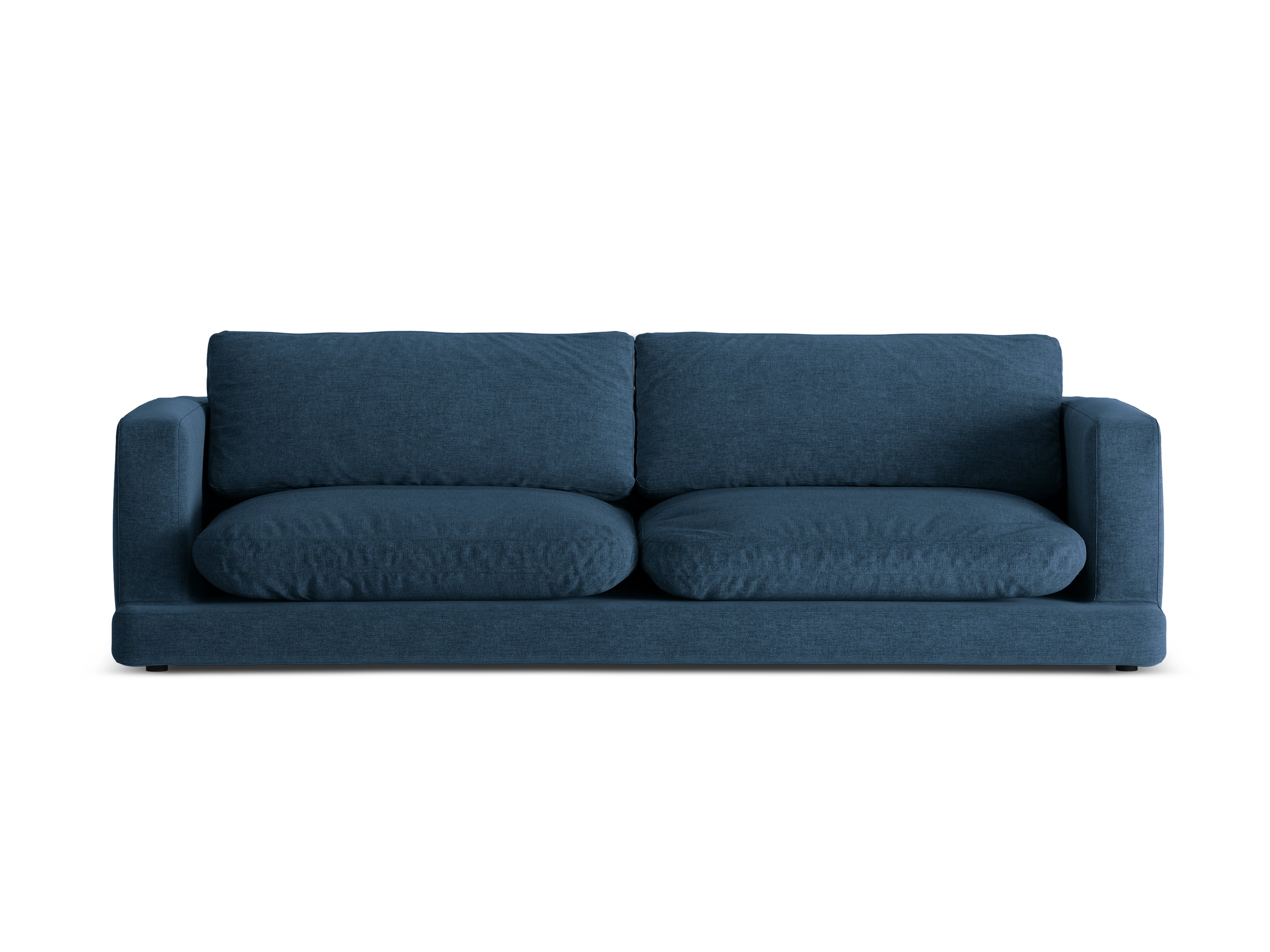 4-seater DAPHNE sofa dark blue chenille