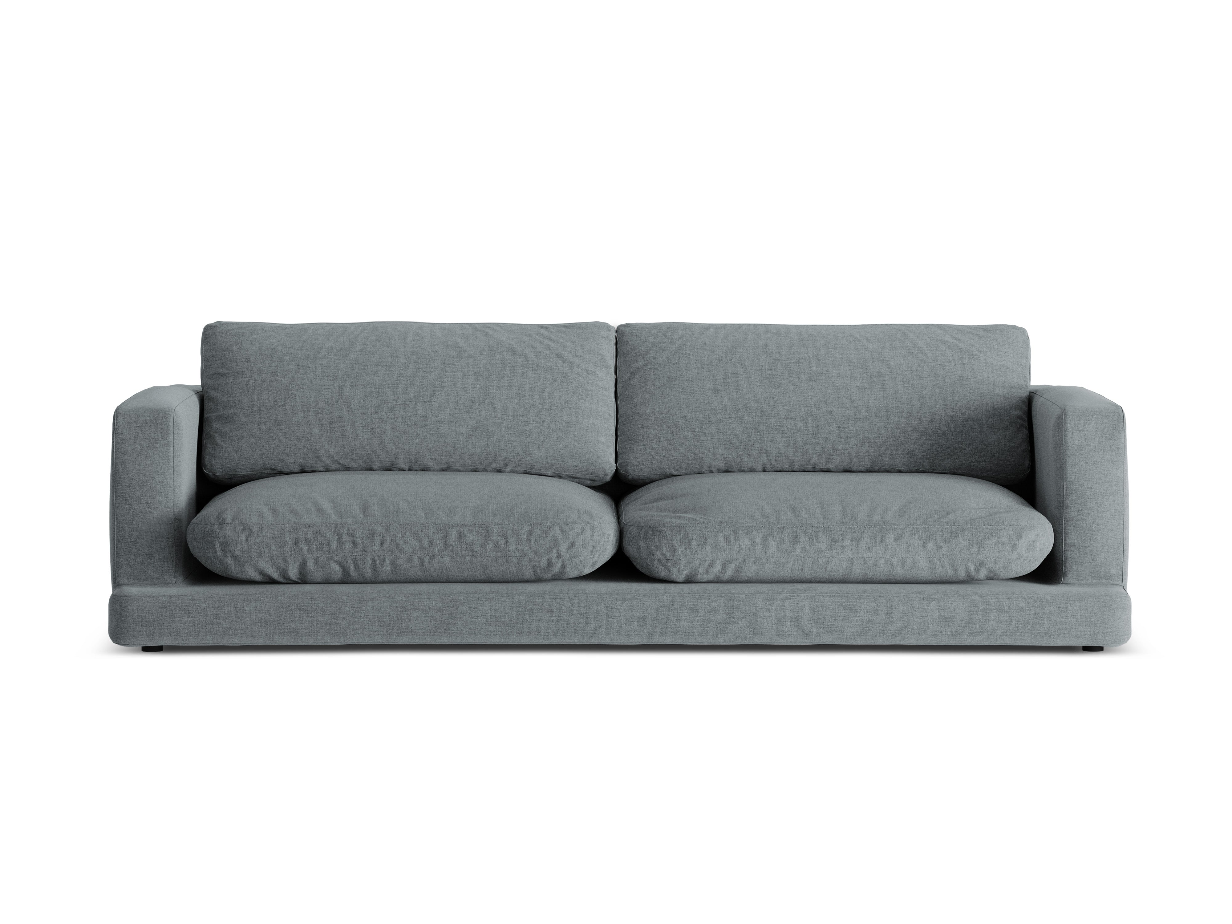 4-seater DAPHNE sofa dark gray chenille