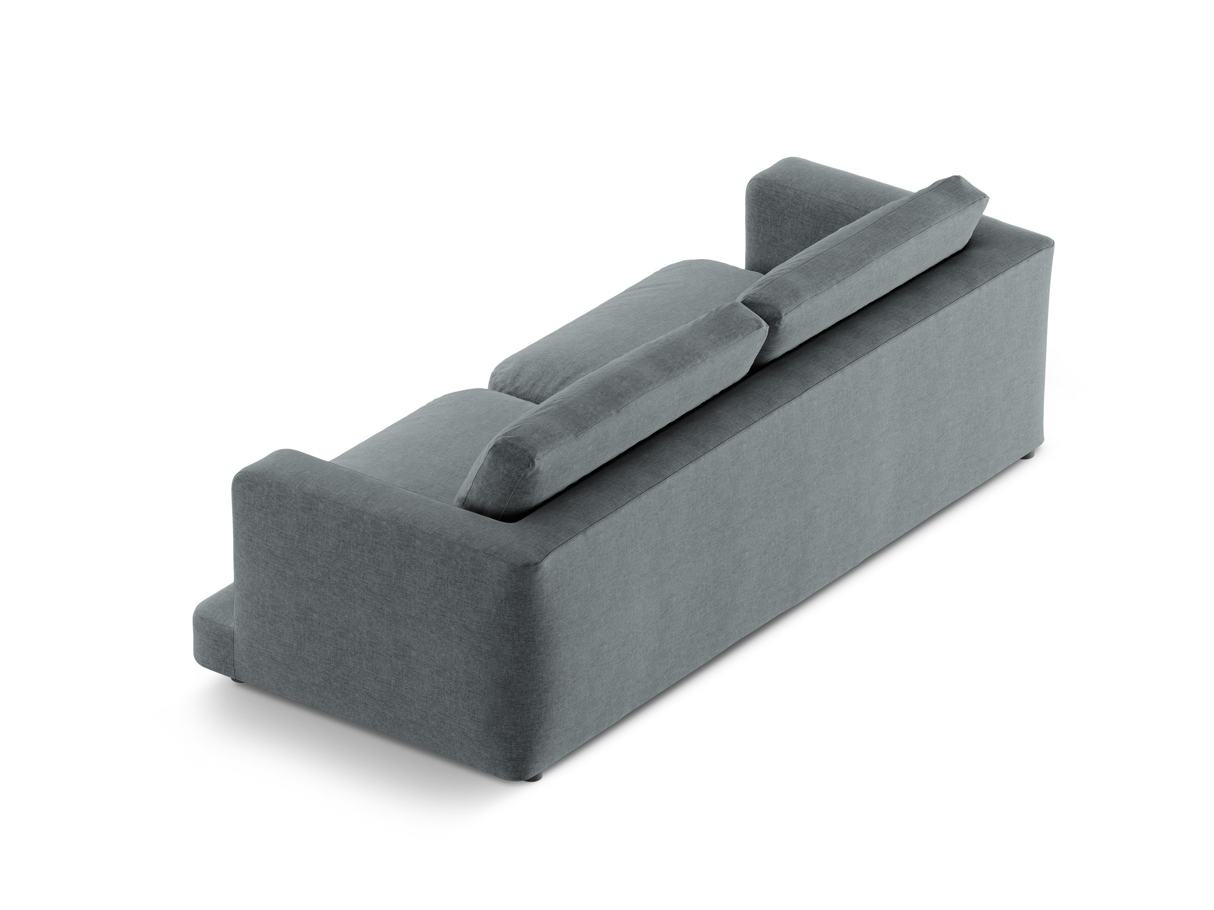 4-seater DAPHNE sofa dark gray chenille