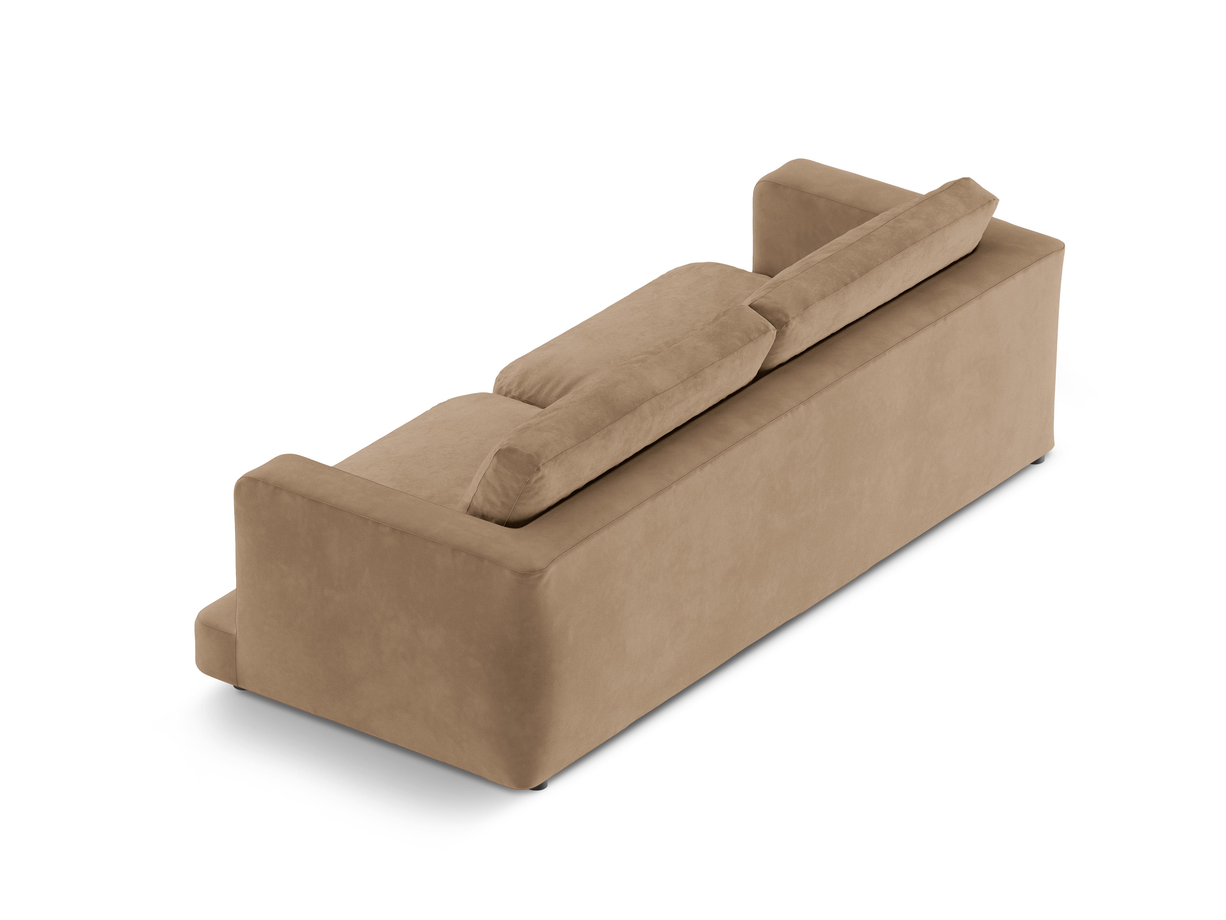 Sofa aus Samt für 4 Personen DAPHNE beige