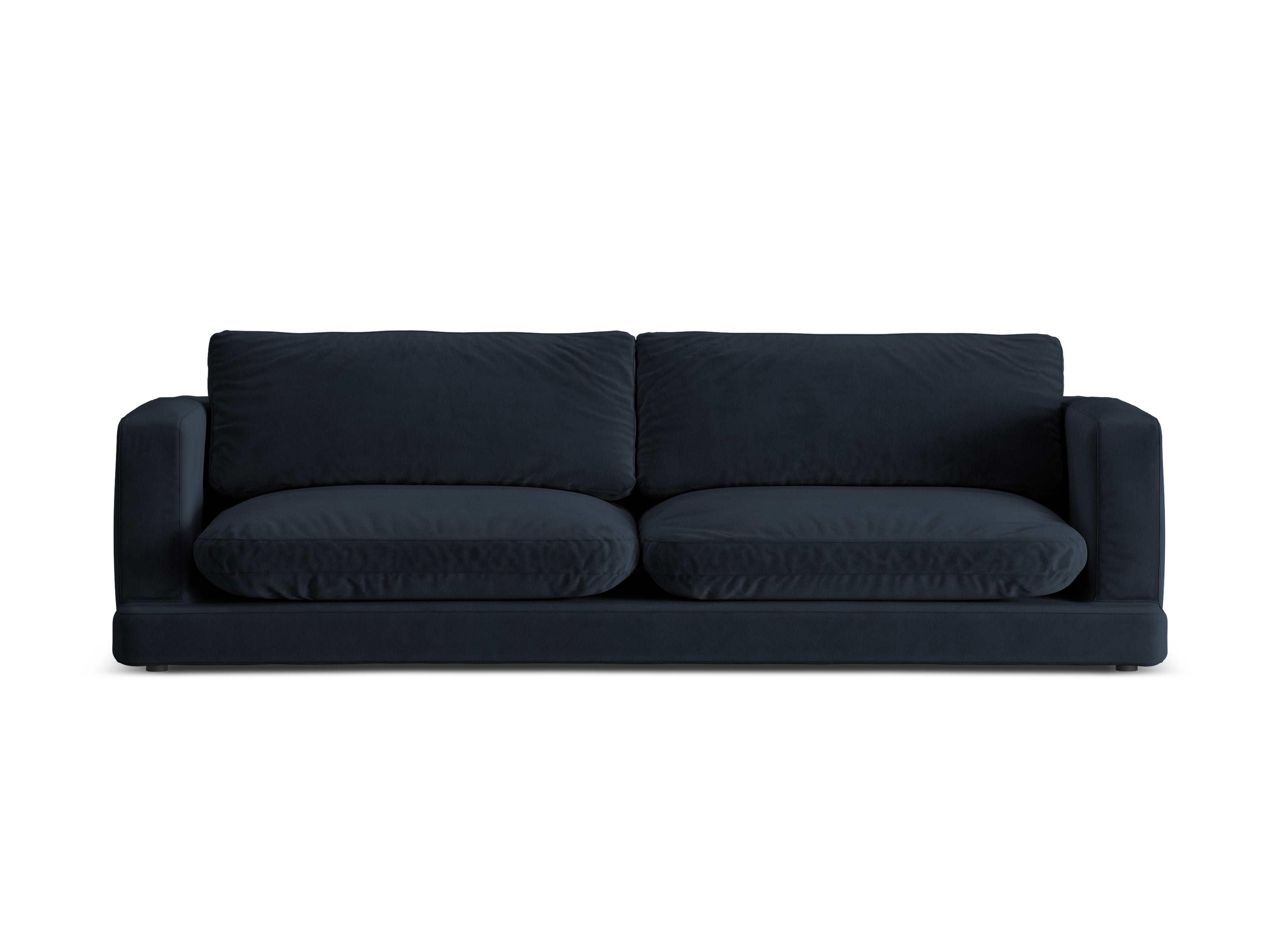 Samtsofa für 4 Personen DAPHNE in Marineblau
