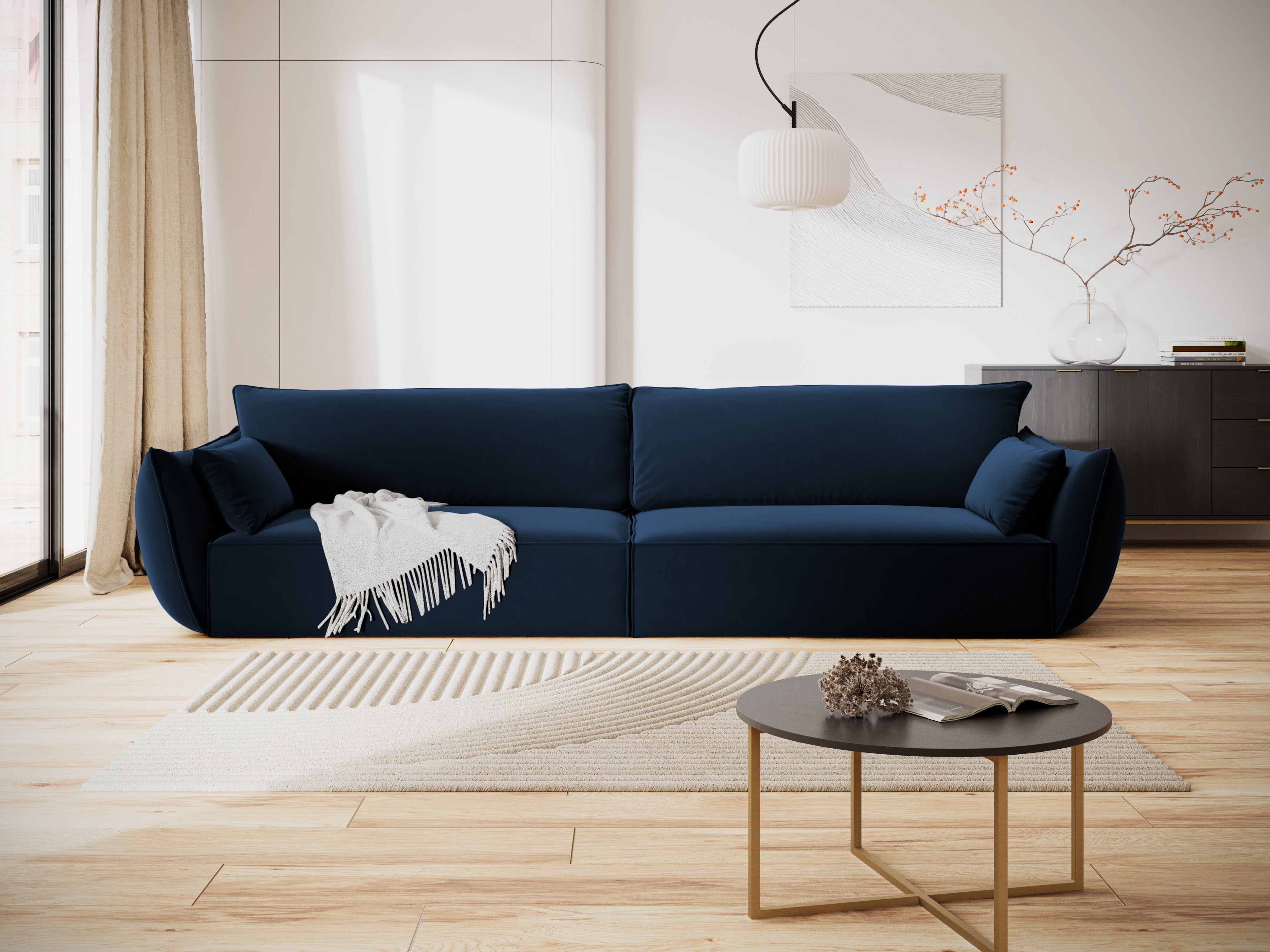 Vanda navy blue Vanda velvet sofa