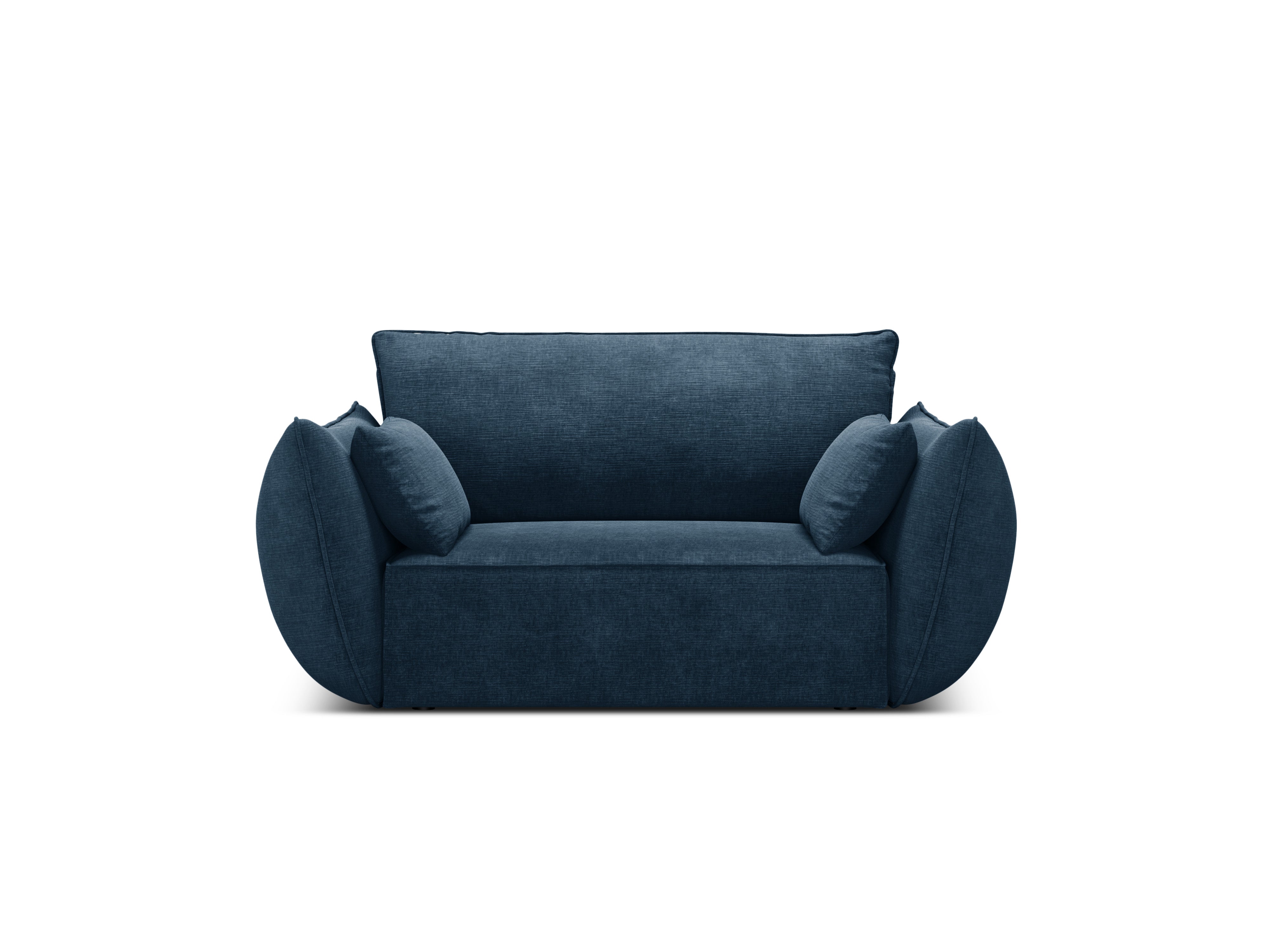 Armchair in the szenil fabric of Vanda Royal Granat