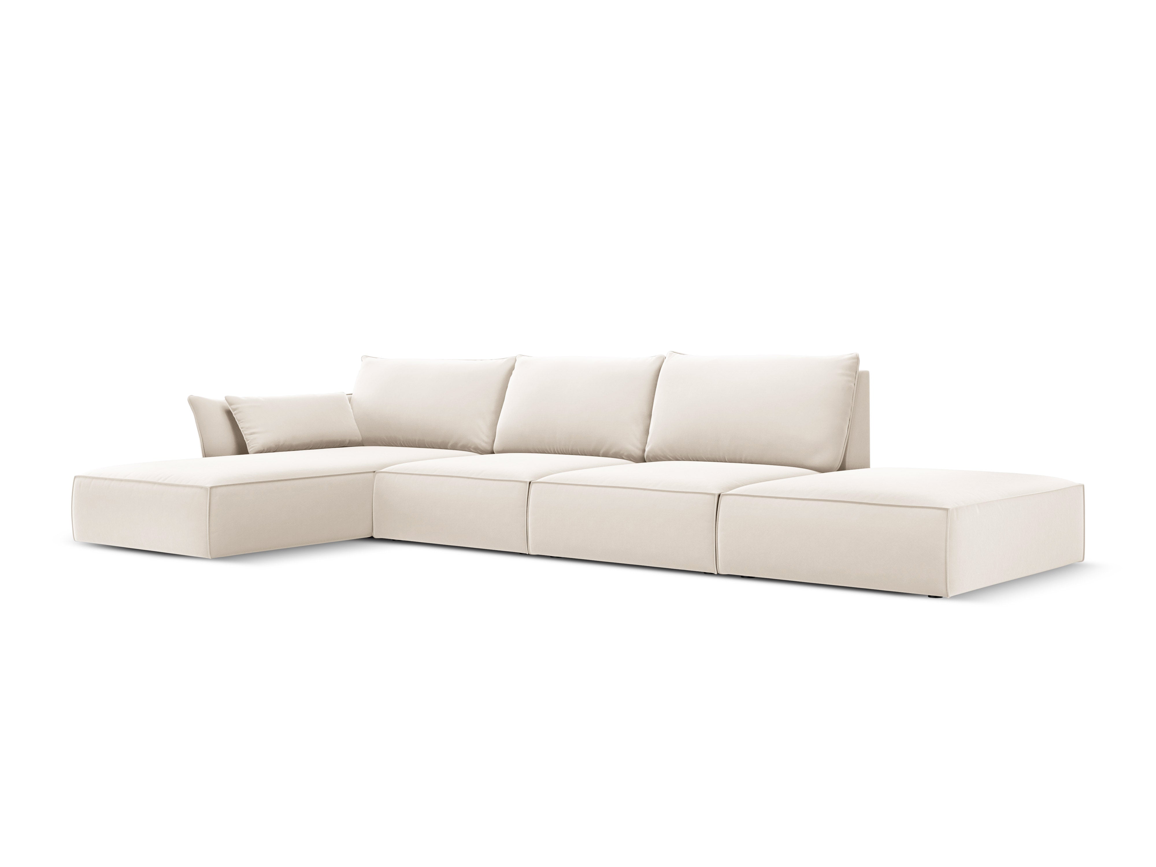 Left -hand velvet Vanda Beige Open Vanda