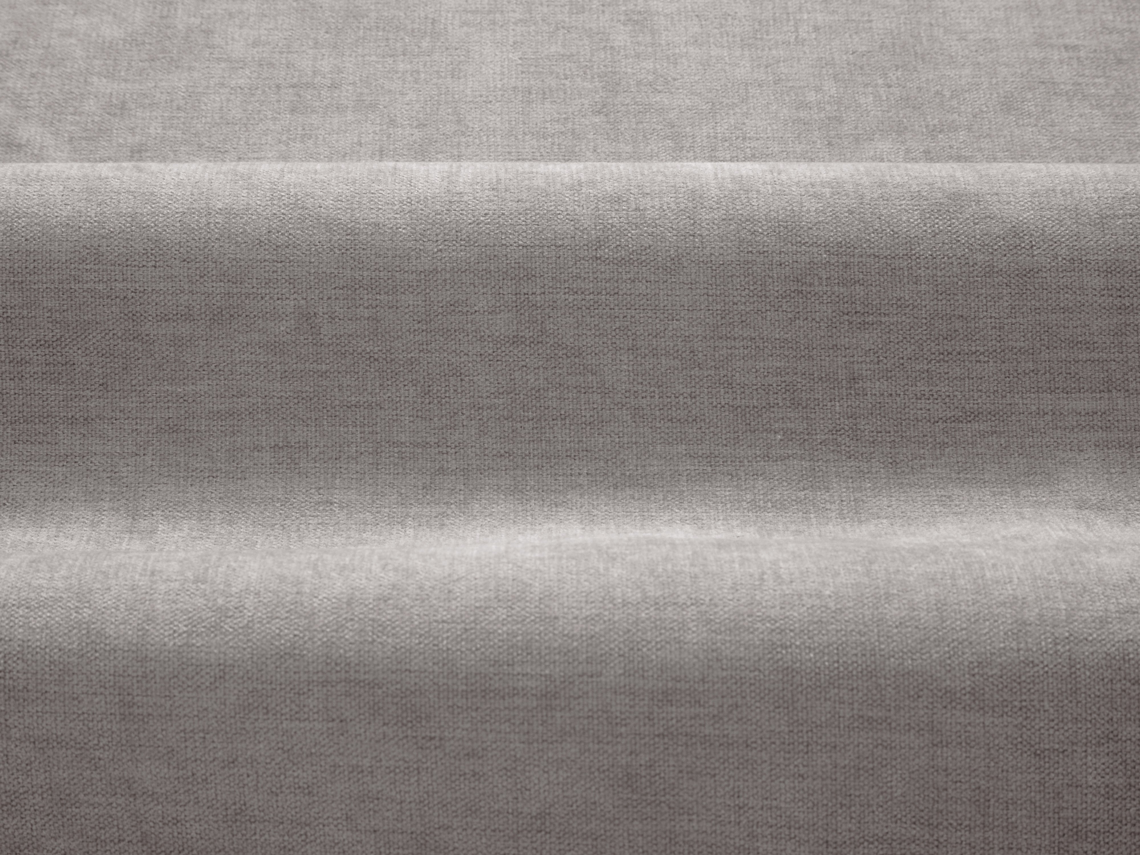Linksseitige Eckcouch DAPHNE warmes graues Chenille