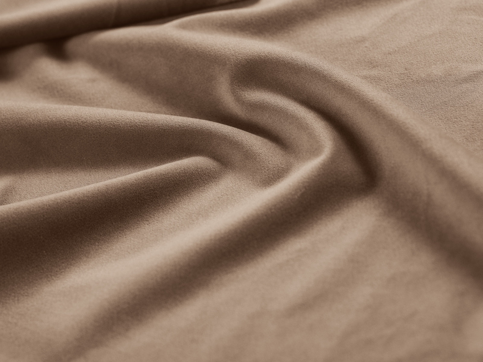 Samt-Ecksofa 2-sitzig links AGAVE beige