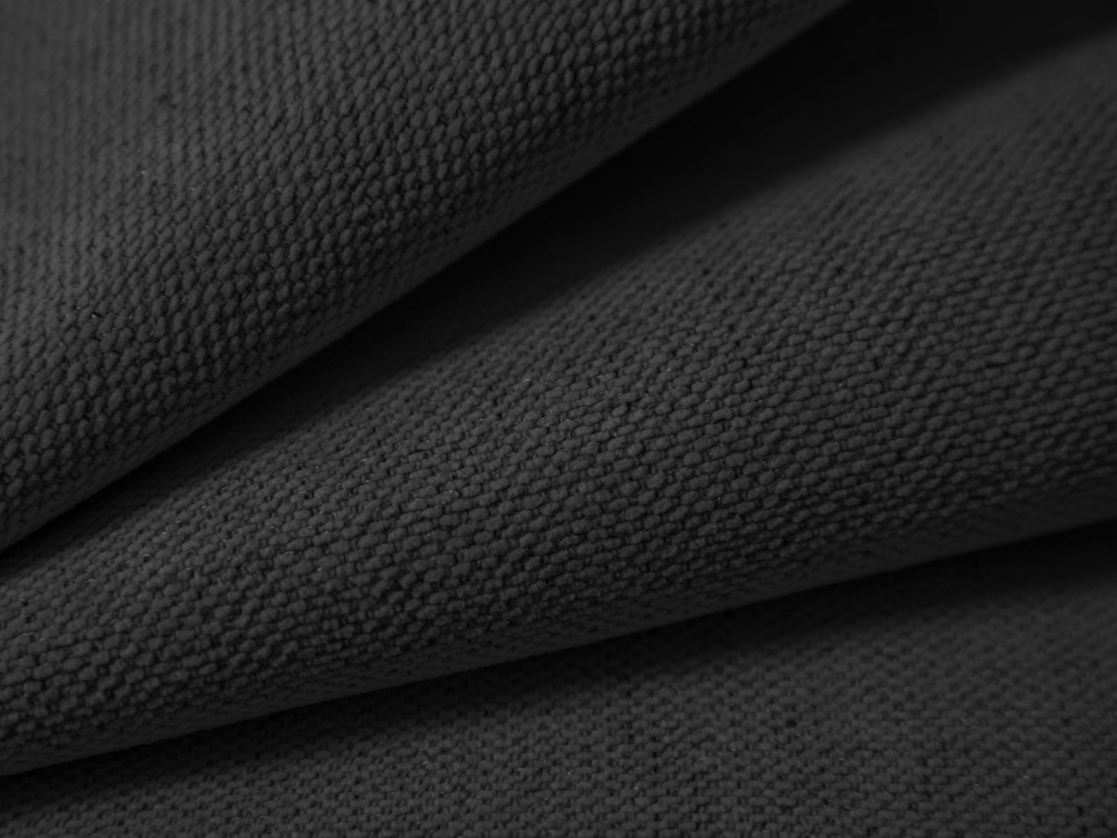 Zweisitzer-Ecksofa links AGAVE anthrazitfarbener Chenille