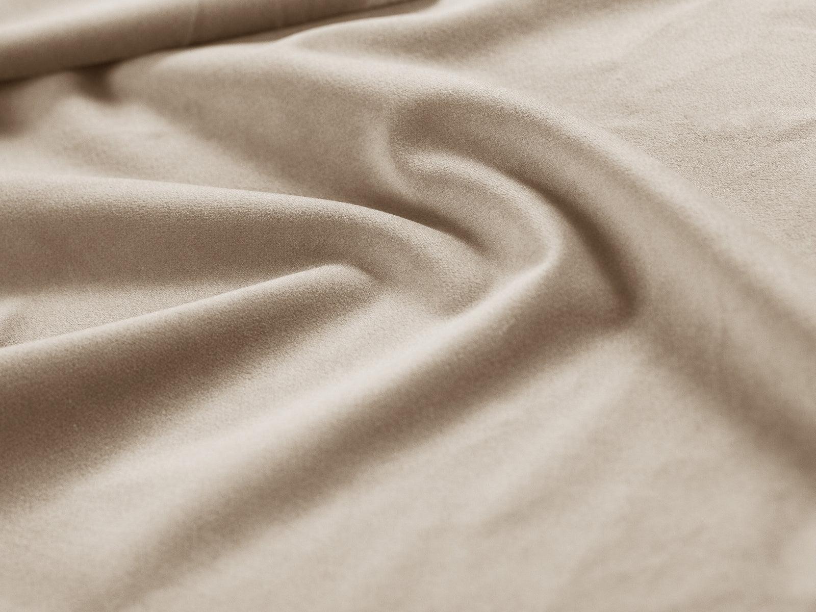 Sofa aus Samt 2-sitzig AGAVE hellbeige