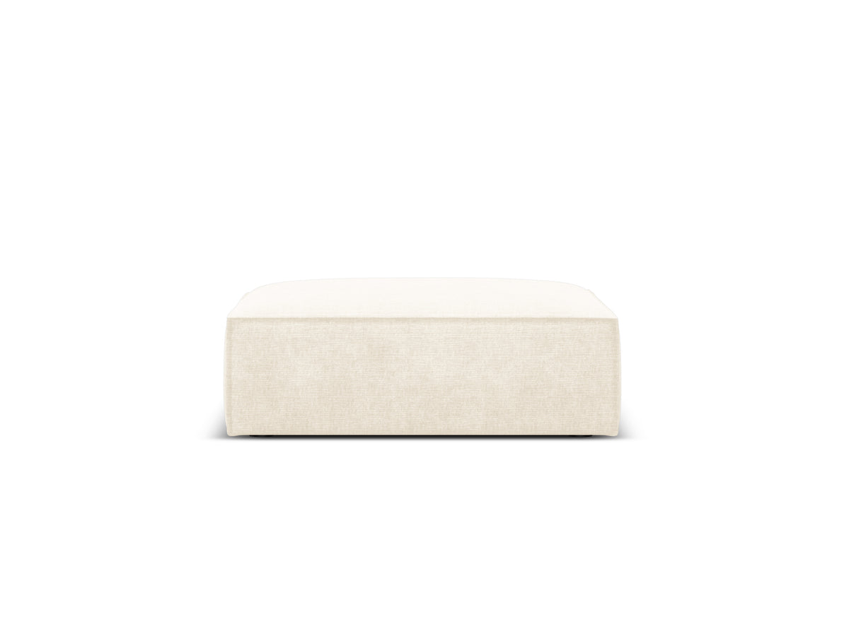 Pouf in the bright -beige szenil fabric