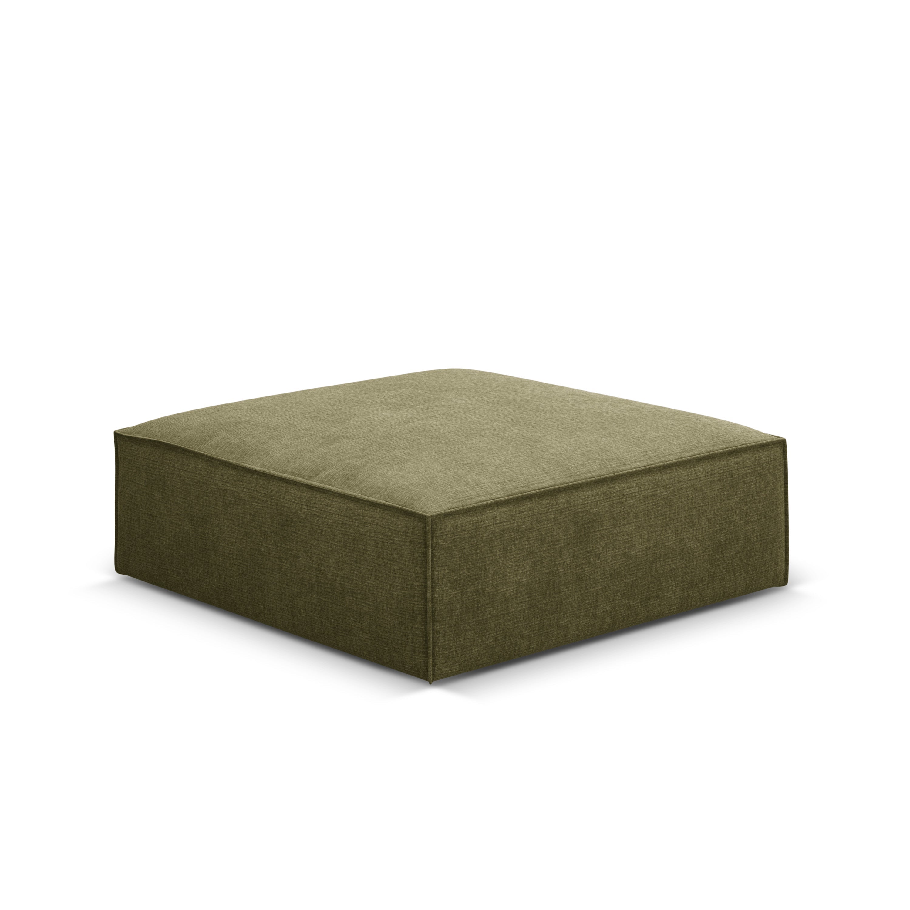 Pouf in the szenil fabric of Vanda Zielony