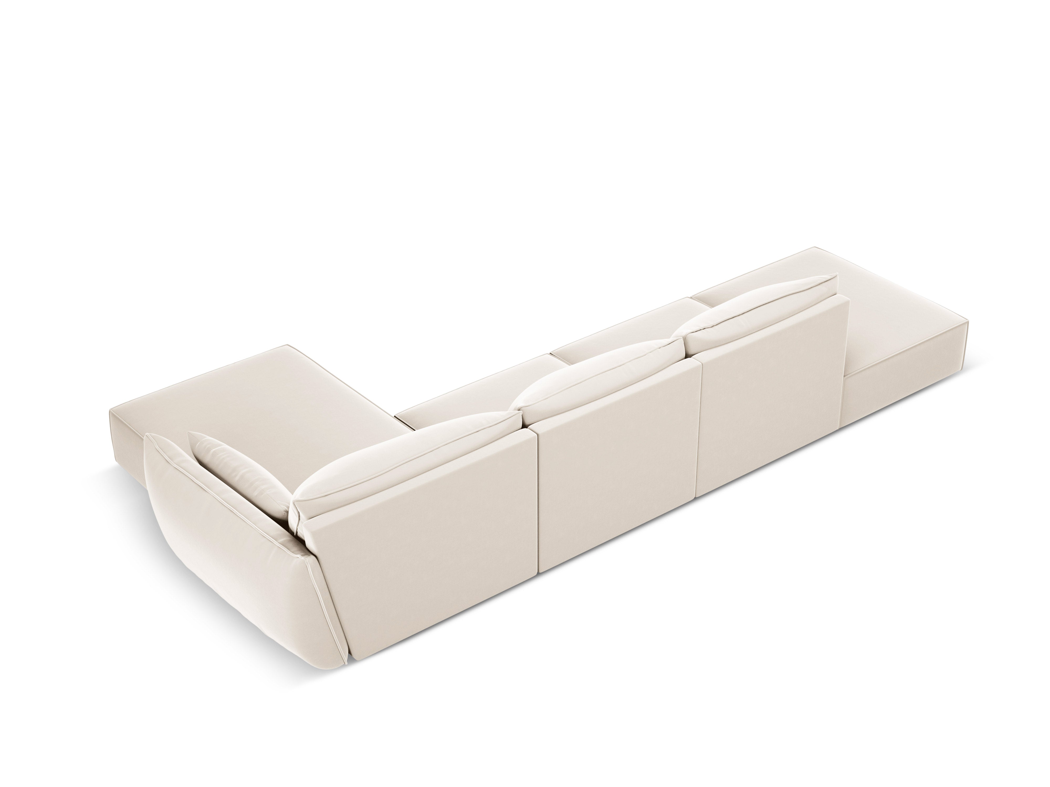 Right -sided velvet Vanda Beige Vanda