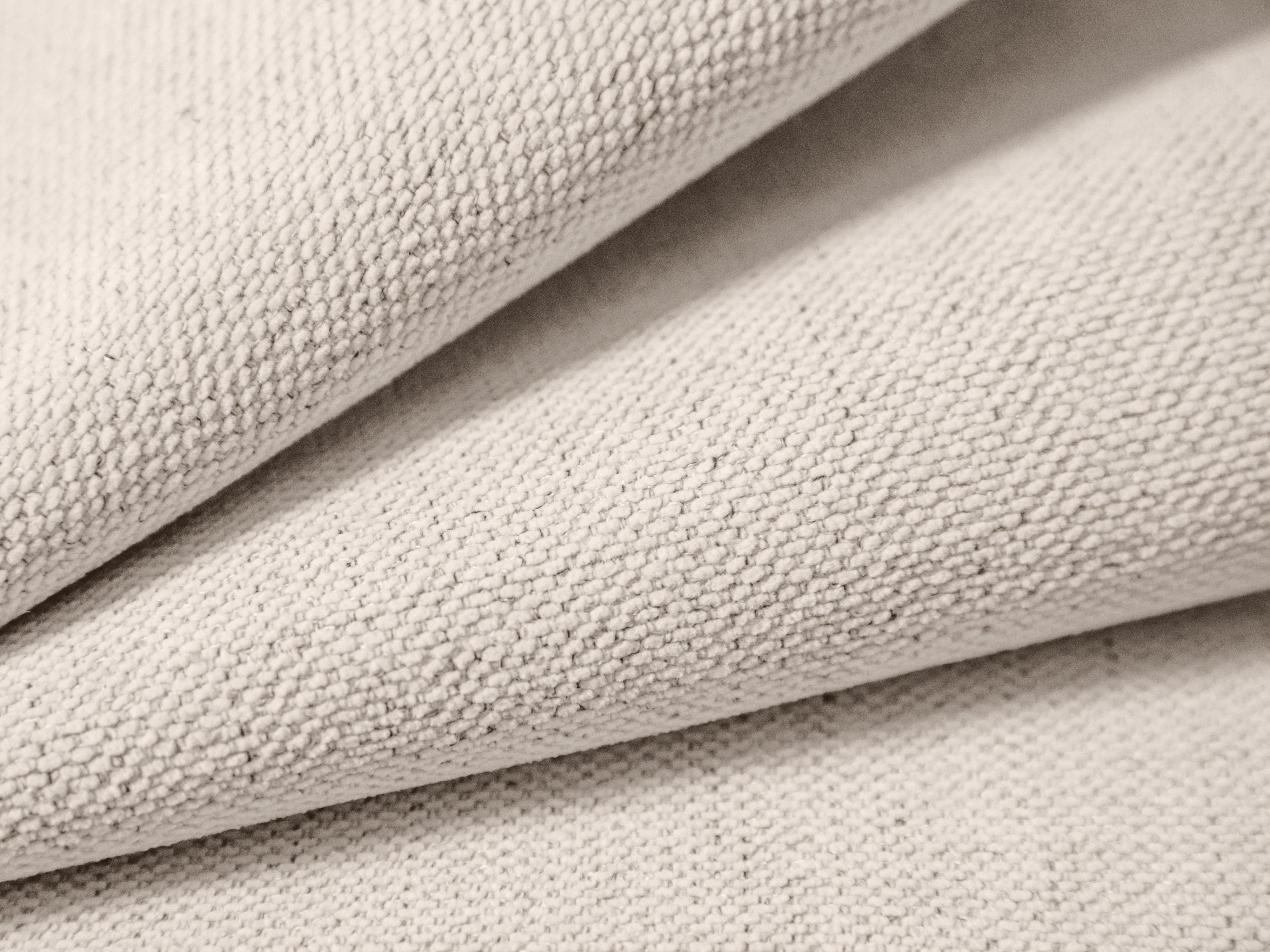 3-sitziger rechter Ecksofa AGAVE hellbeige Chenille