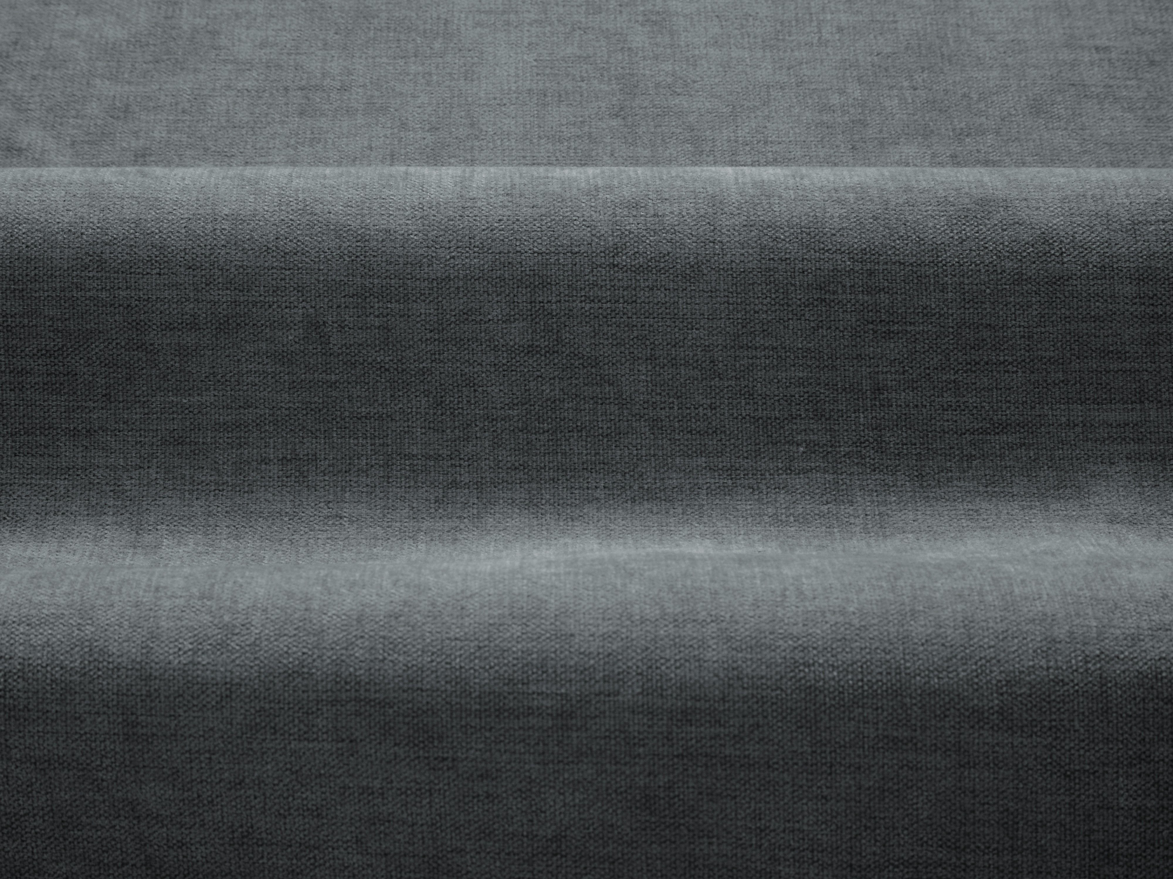 Rechtsseitige Eckcouch DAPHNE dunkelgrau Chenille