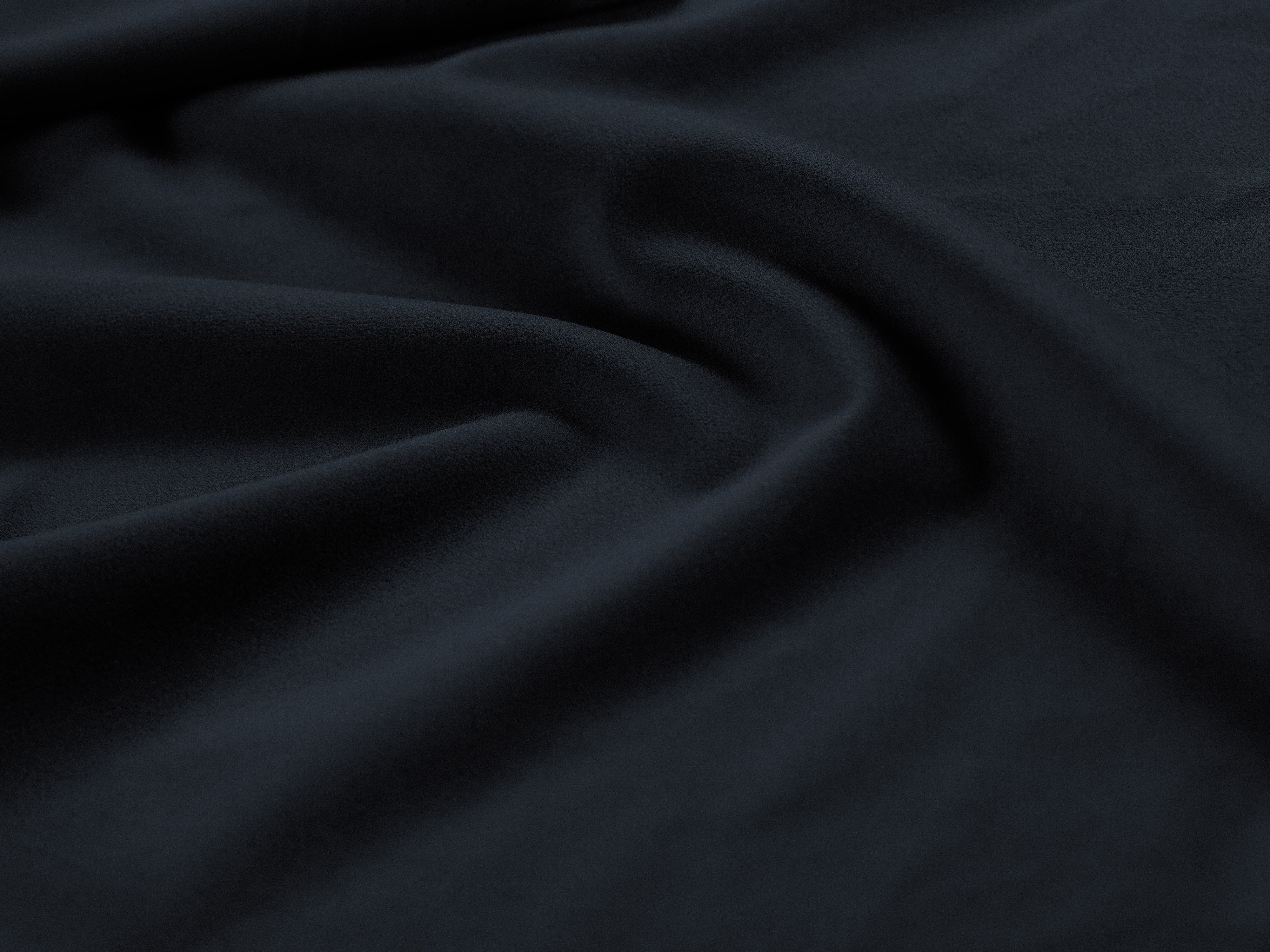Right-facing velvet corner sofa DAPHNE navy blue