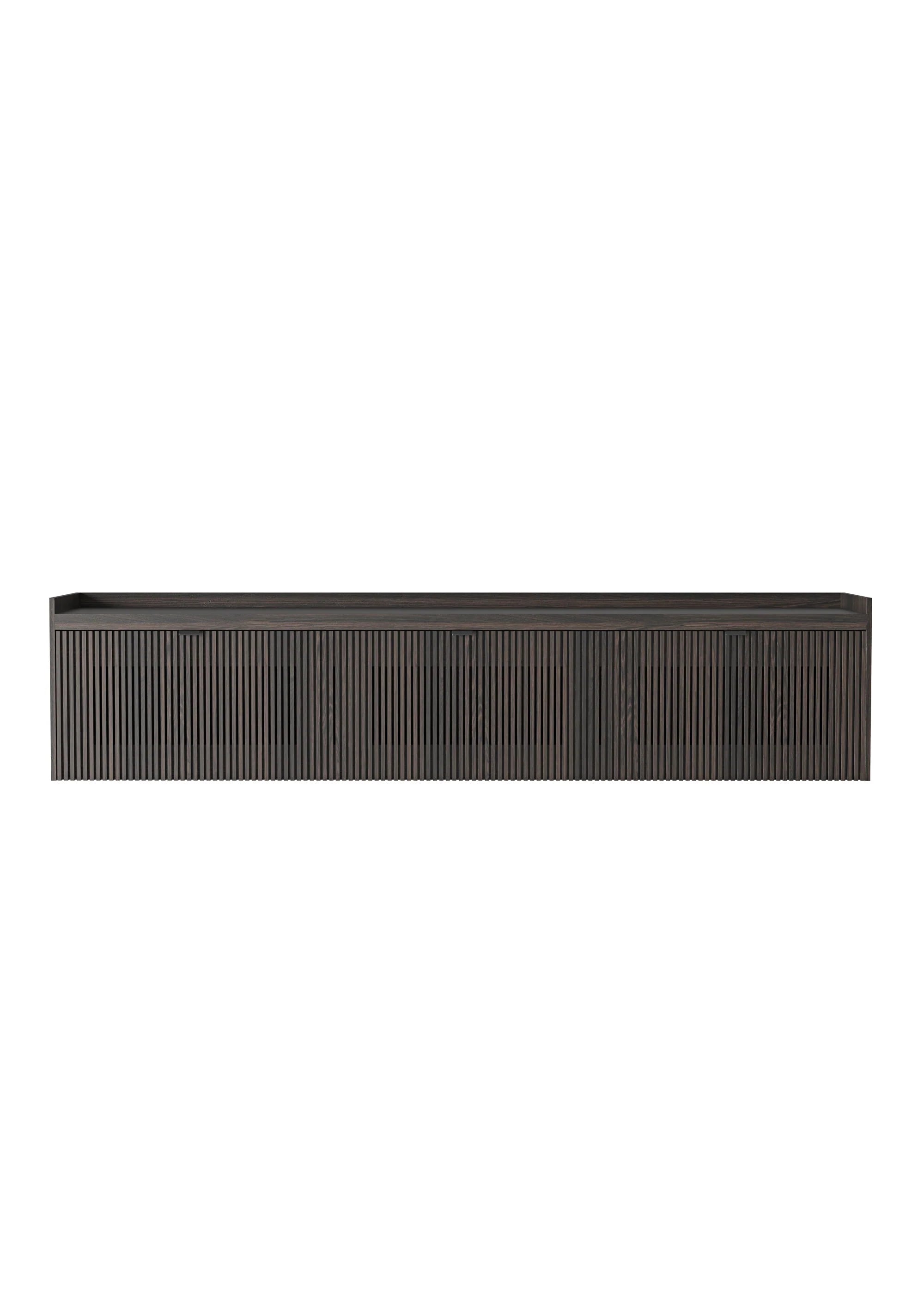 MEDA wall-mounted RTV cabinet in oak wood