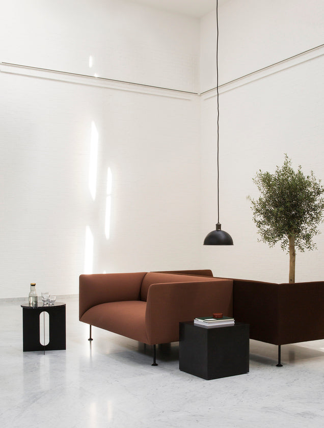 ANDROGYNE Beistelltisch schwarzer Marmor