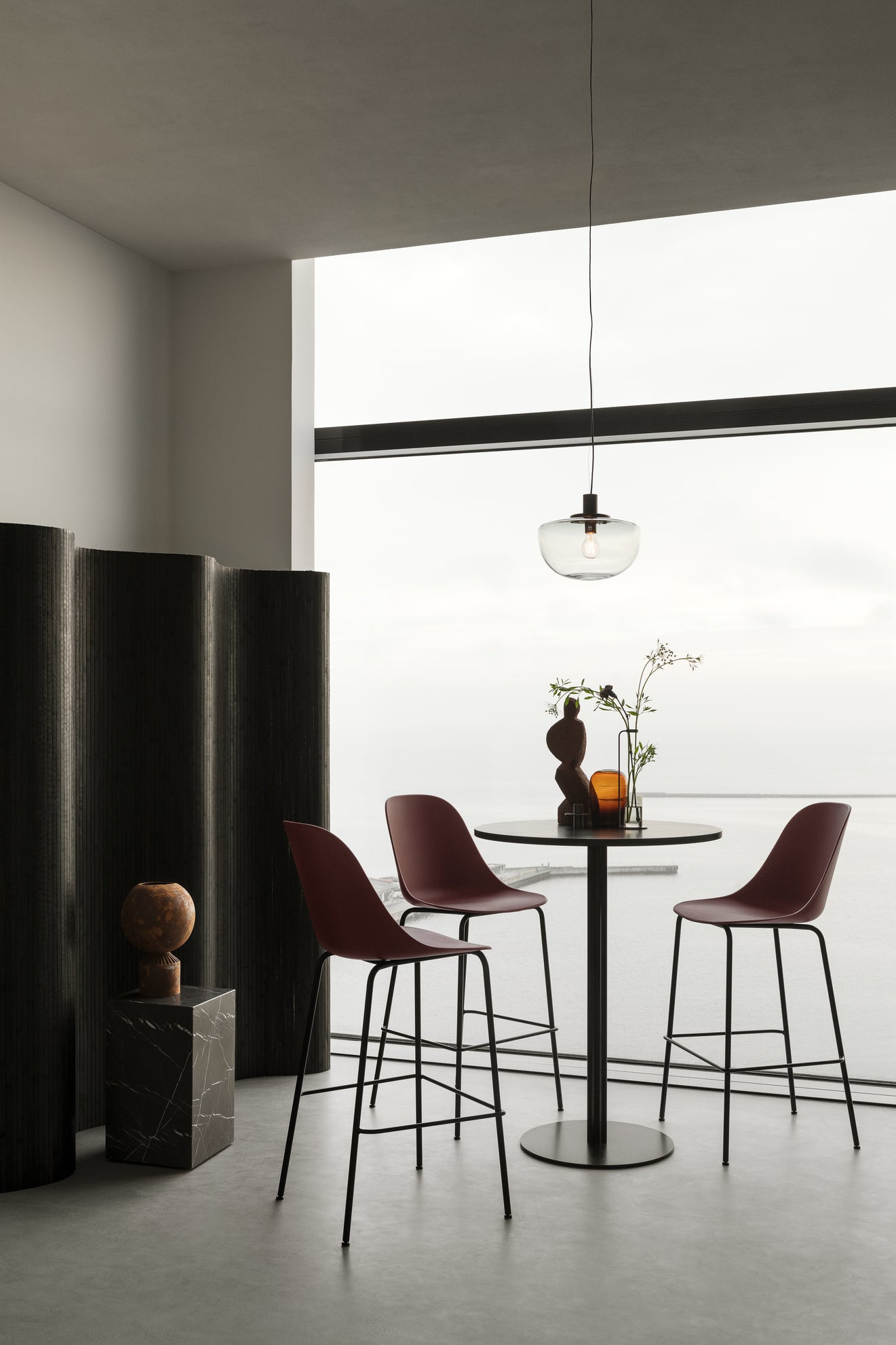 BANK pendant lamp smoked glass