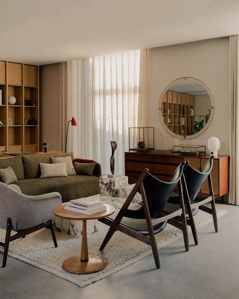 3-seater OFFSET mustard sofa