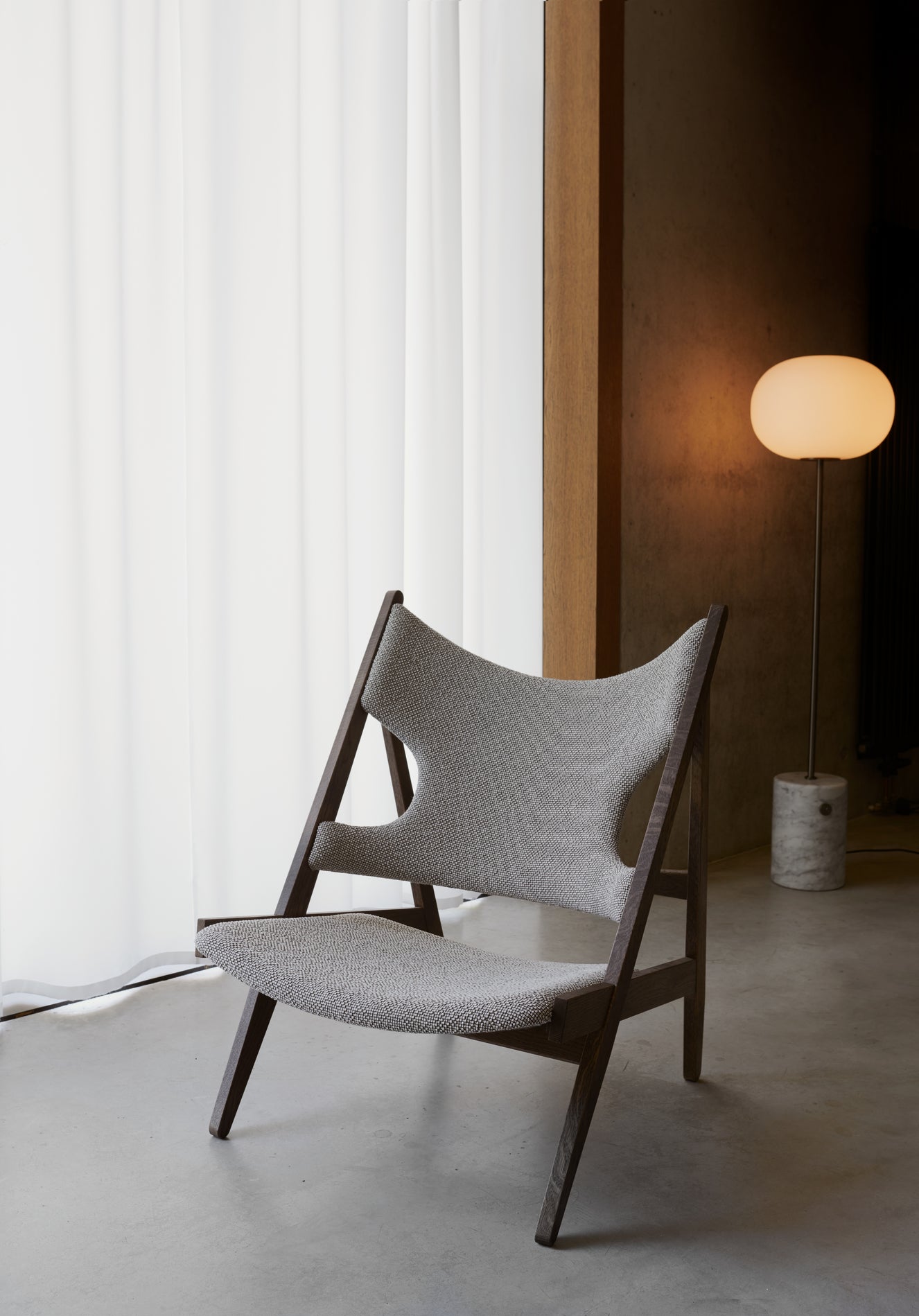 JWDA Floor Lamp Beige Travertine