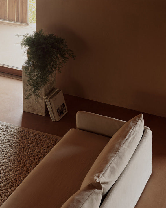 3-seater OFFSET mustard sofa