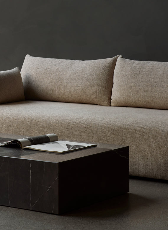 3-seater OFFSET mustard sofa