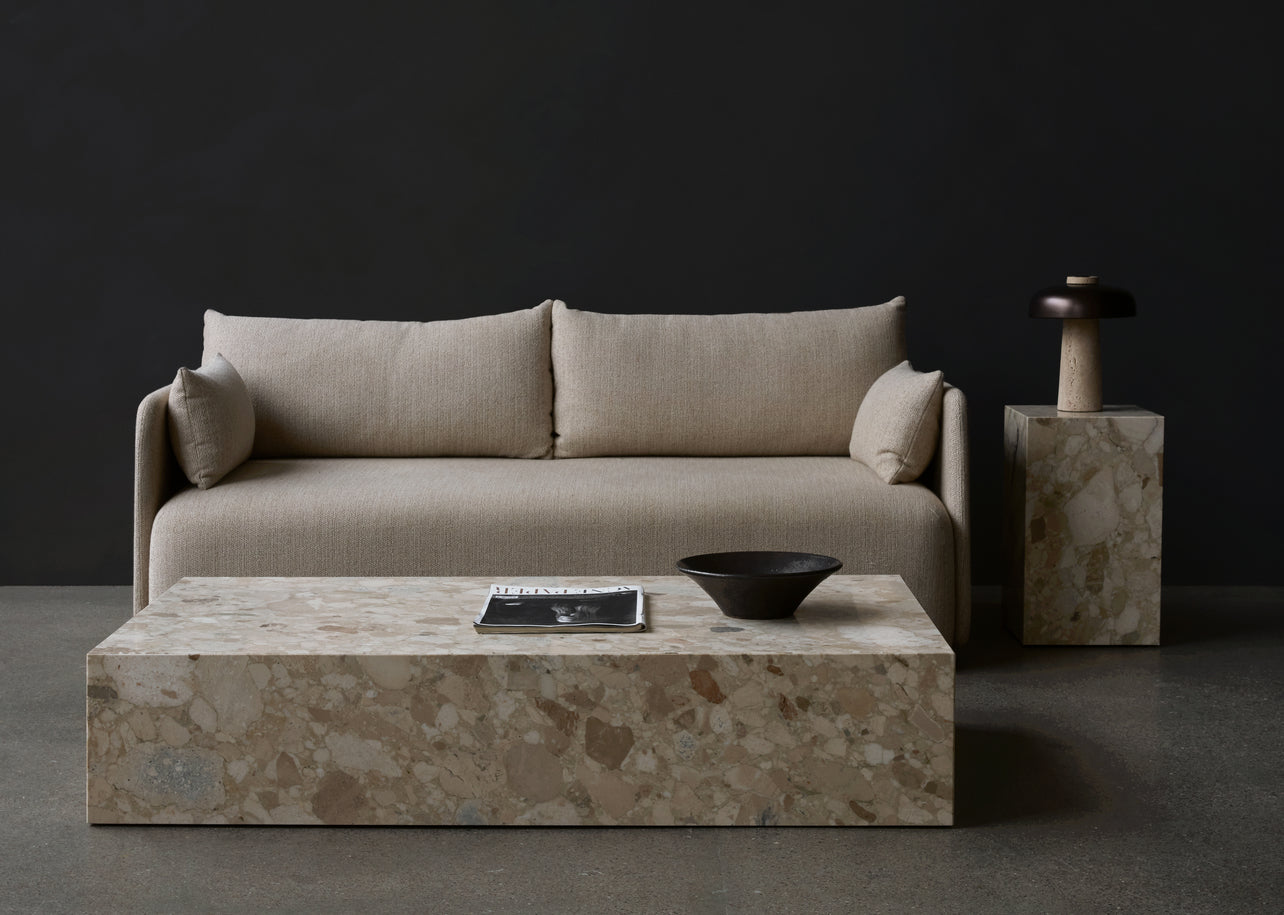 3-seater OFFSET mustard sofa
