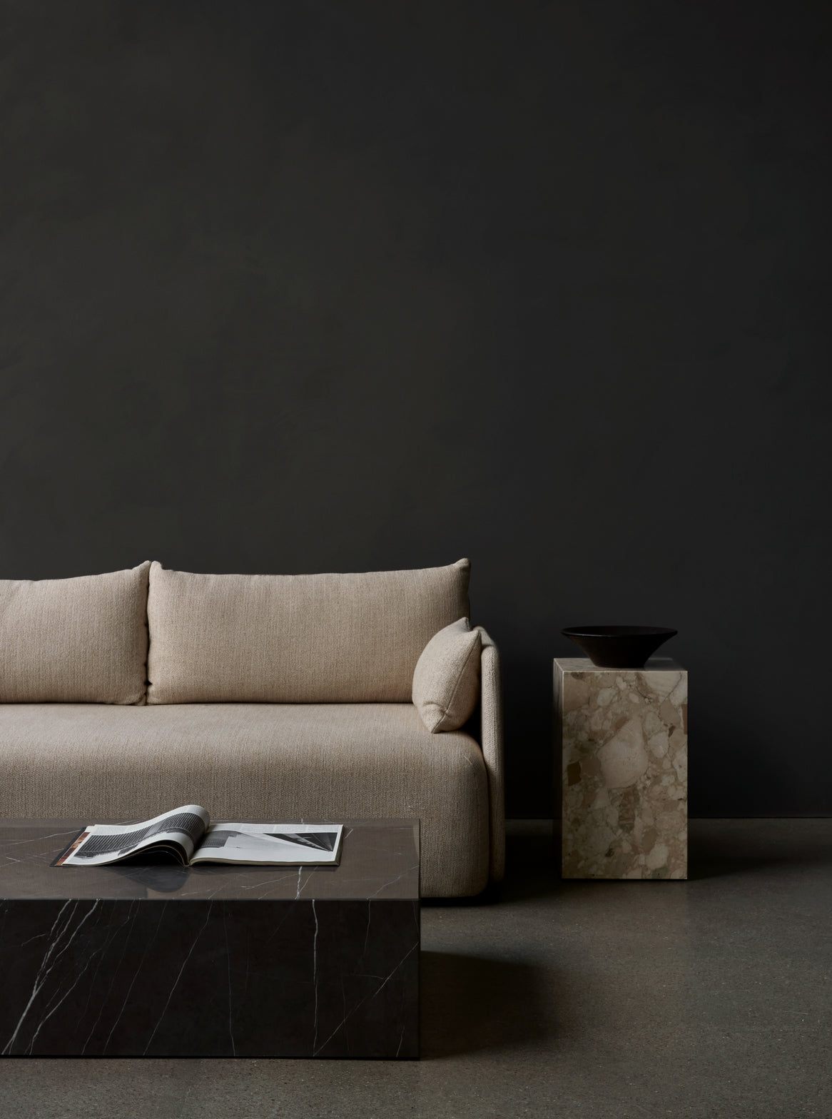 3-seater OFFSET mustard sofa