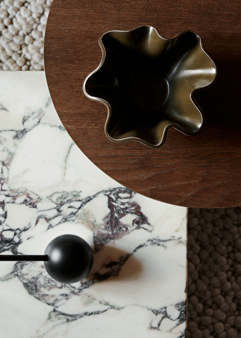ANDROGYNE side table dark oak wood