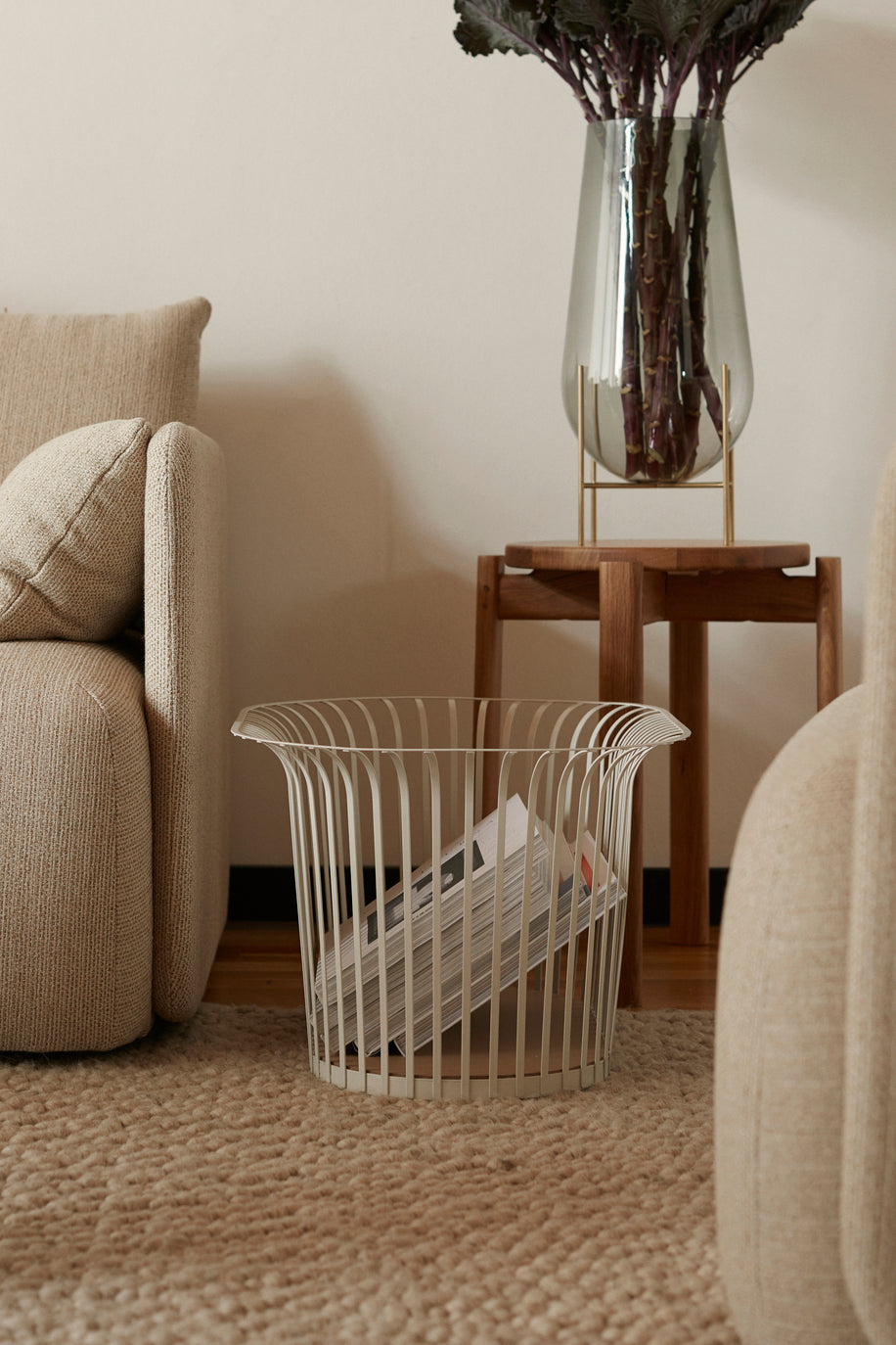 PASSAGE stool walnut wood