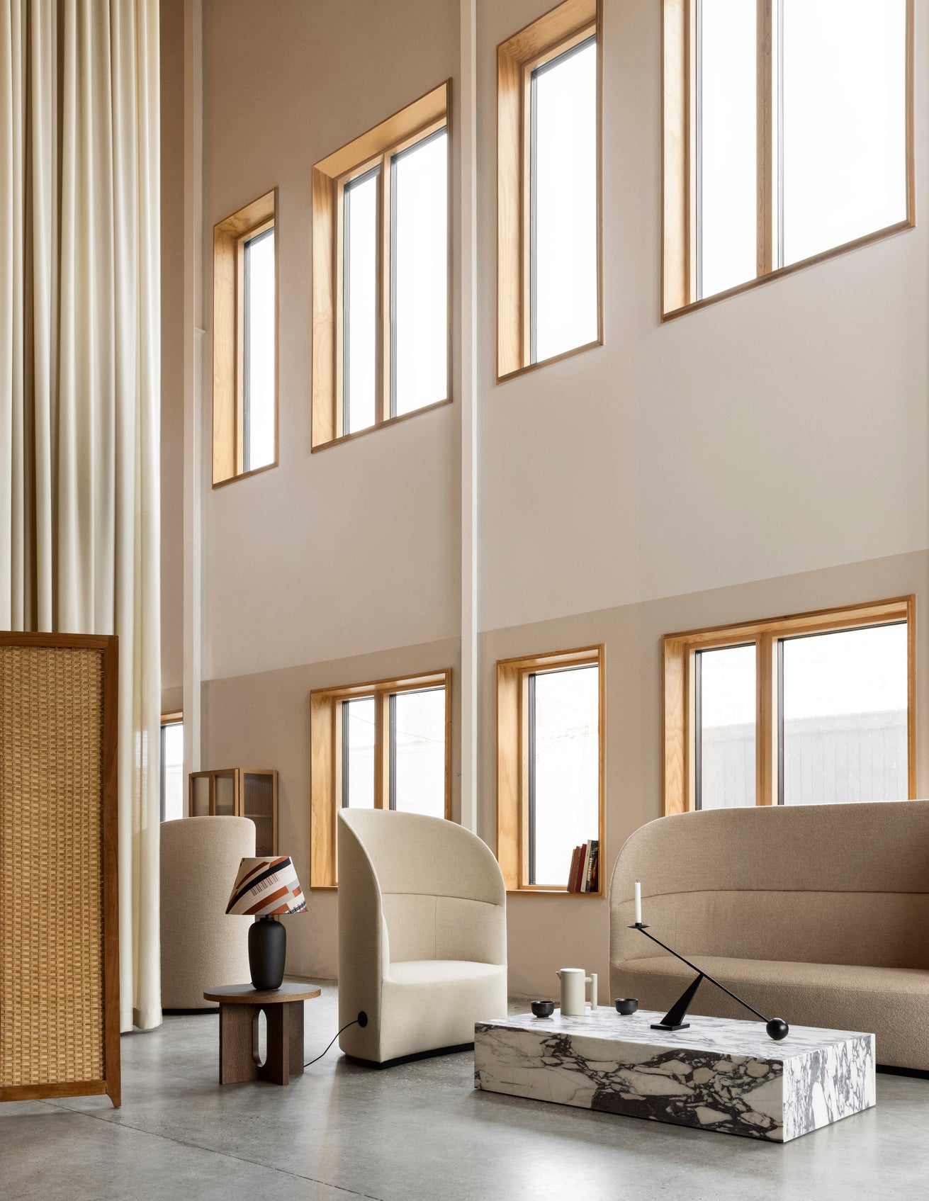 PLINTH GRAND coffee table brown marble