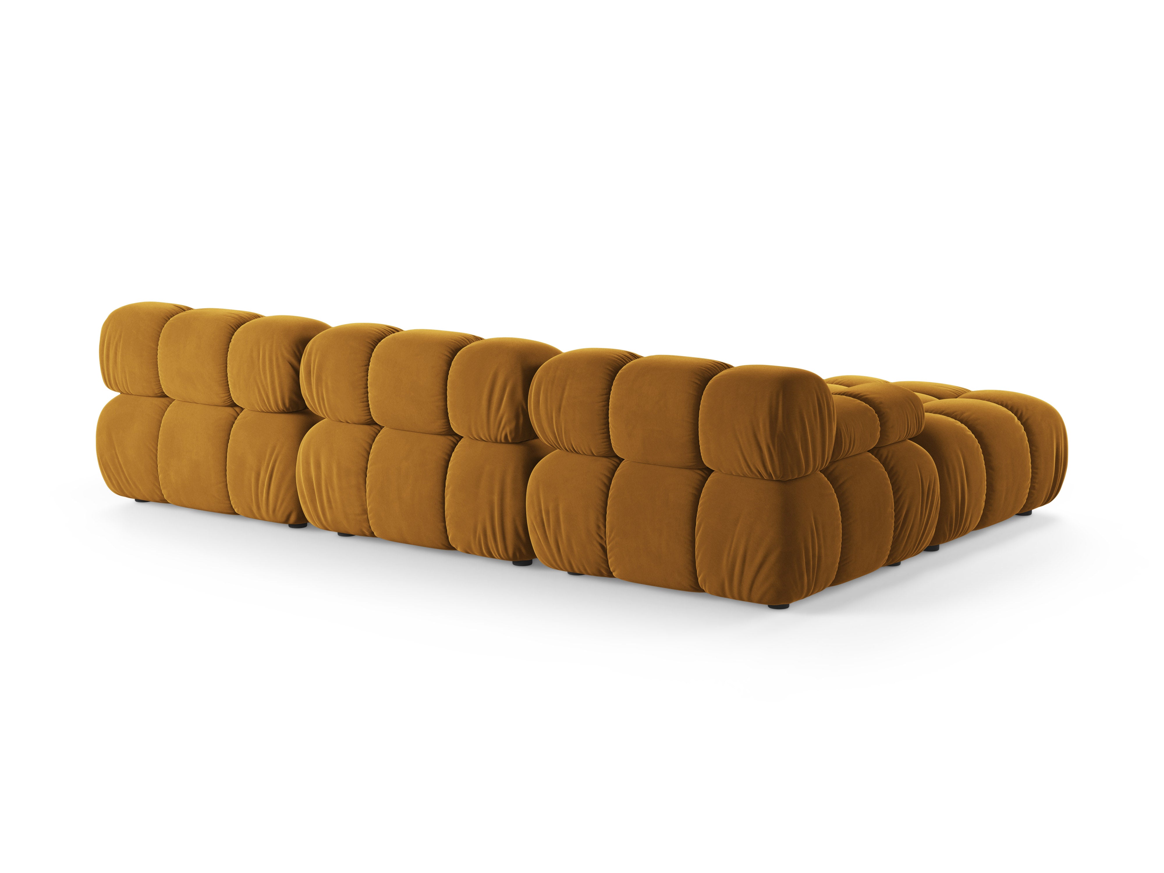 Mustard Velvet Universal Corner Sofa BELLIS